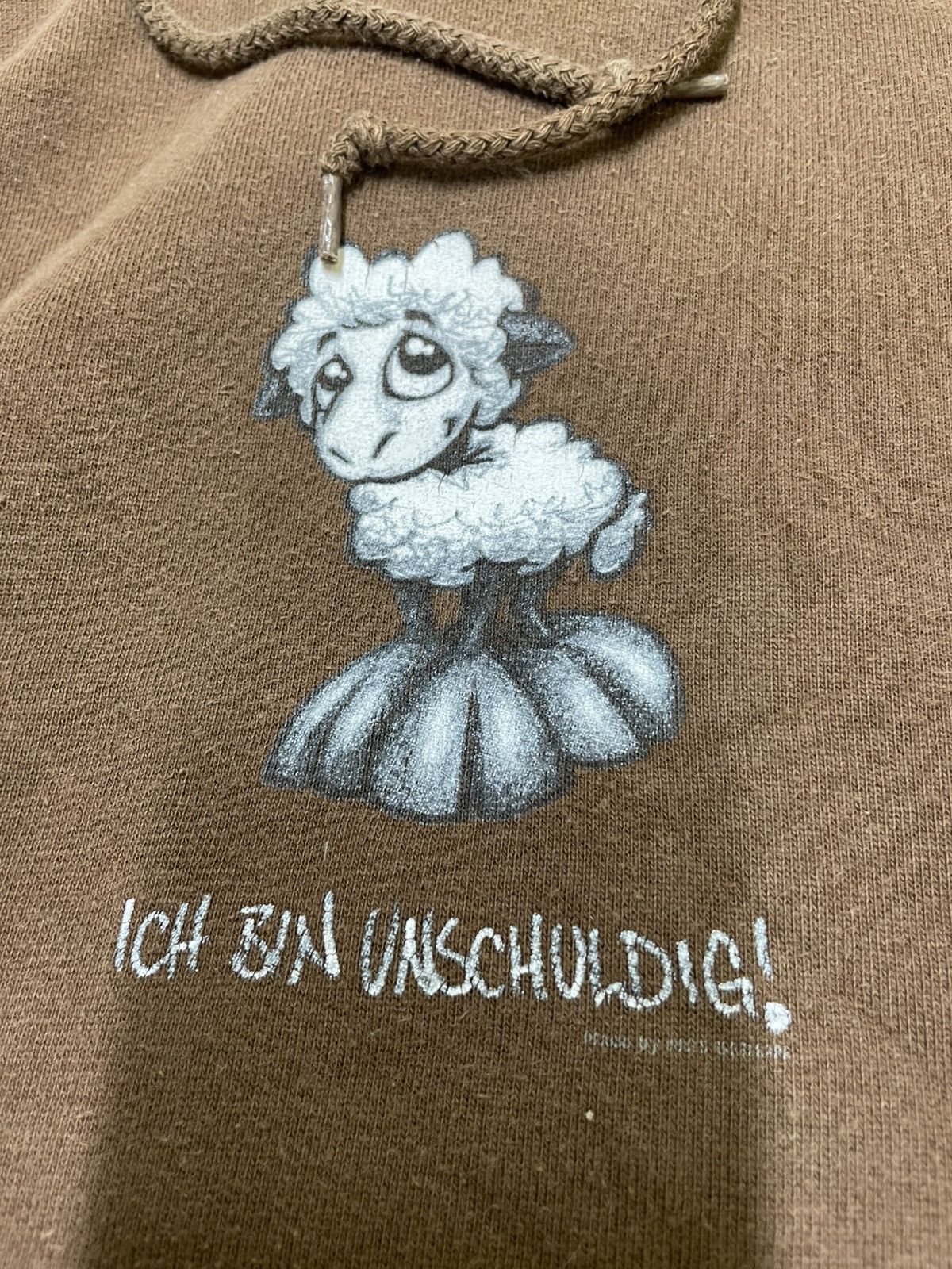 Vintage Vintage ICH BIN UNSCHOLDIG Hoodie With a Ram OG Very Rare Size US M / EU 48-50 / 2 - 6 Thumbnail