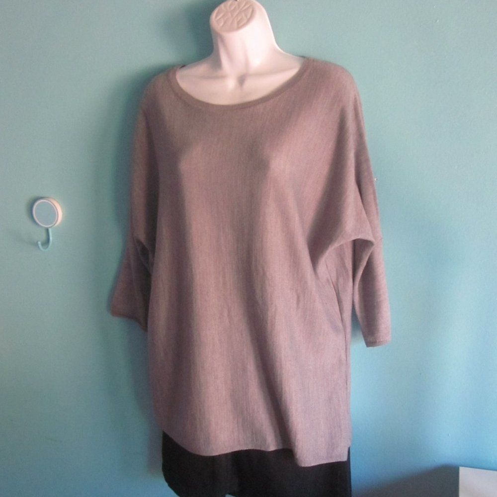 Magaschoni Magaschoni Size L Gray Dolman Sleeve Oversized Wool Blend S Size L / US 10 / IT 46 - 10 Thumbnail
