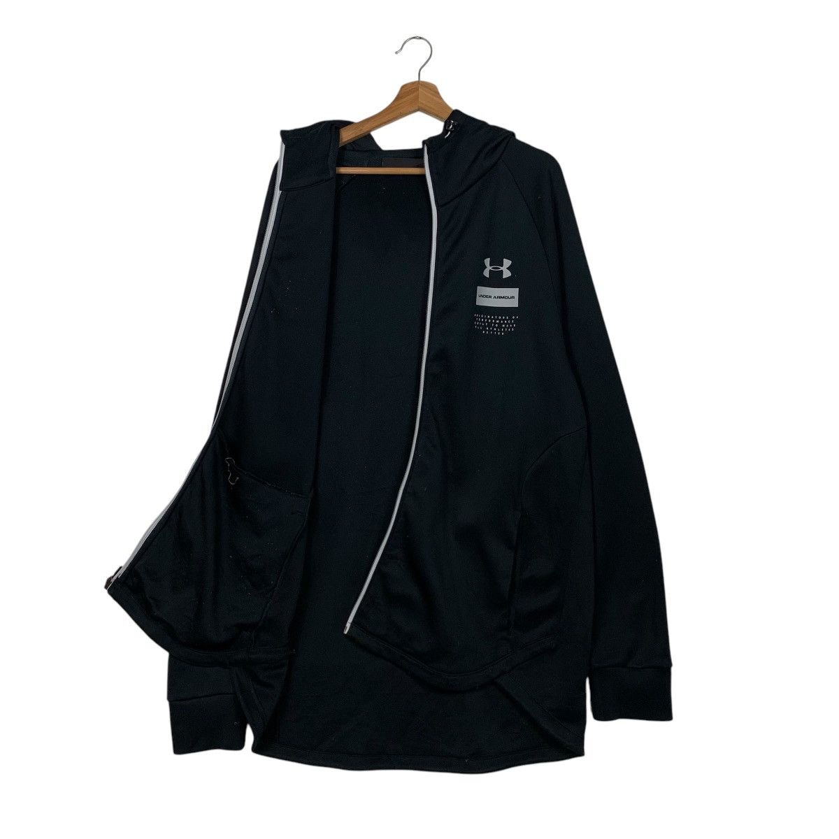 Under Armour UNDER ARMOUR Back Big Logo Zipper Hoodies #2010-C87 Size US XXL / EU 58 / 5 - 10 Thumbnail