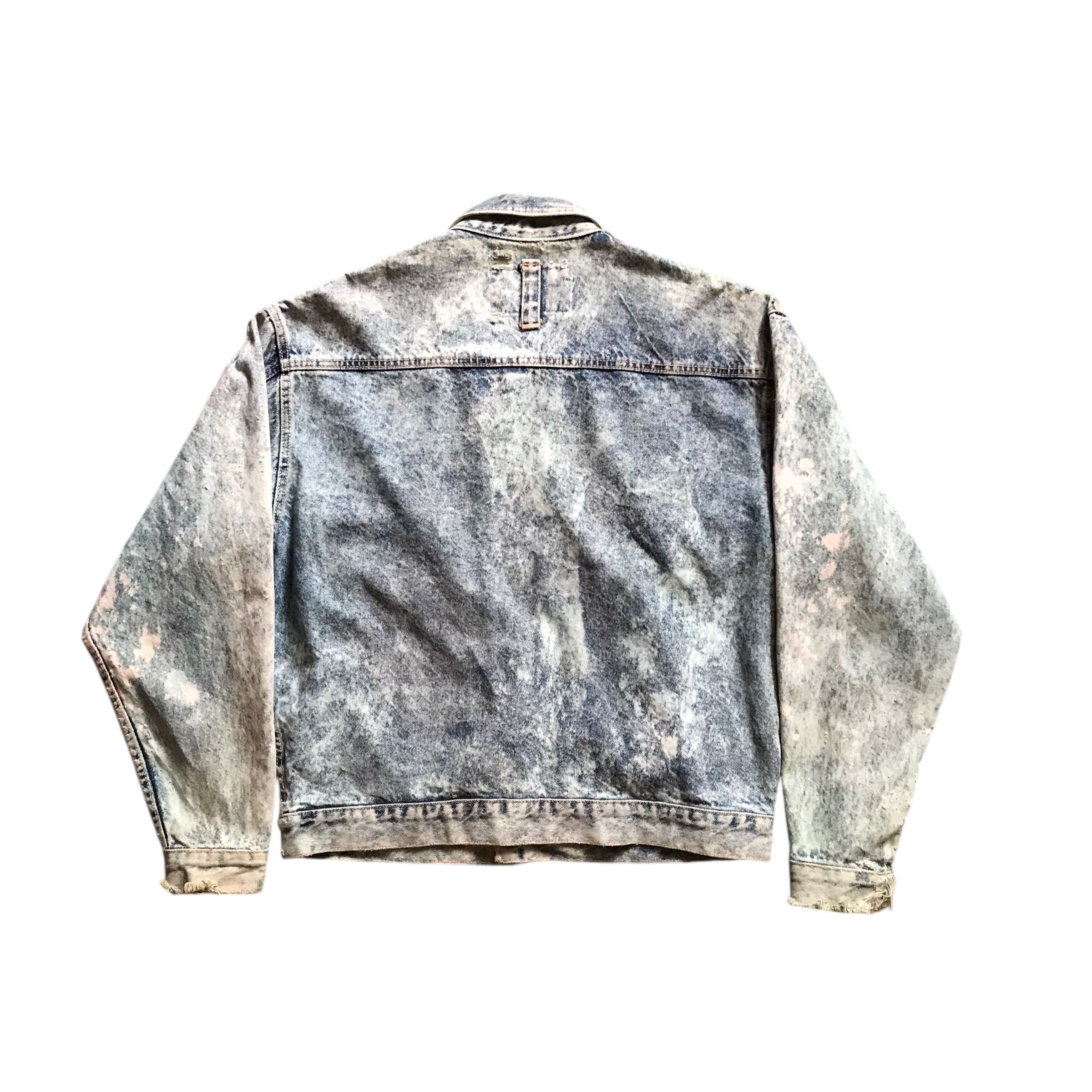 If Six Was Nine × Issey Miyake × Japanese Brand Code Bleu Trucker Jacket Inspired Issey Miyake acids Wash Size US L / EU 52-54 / 3 - 9 Thumbnail