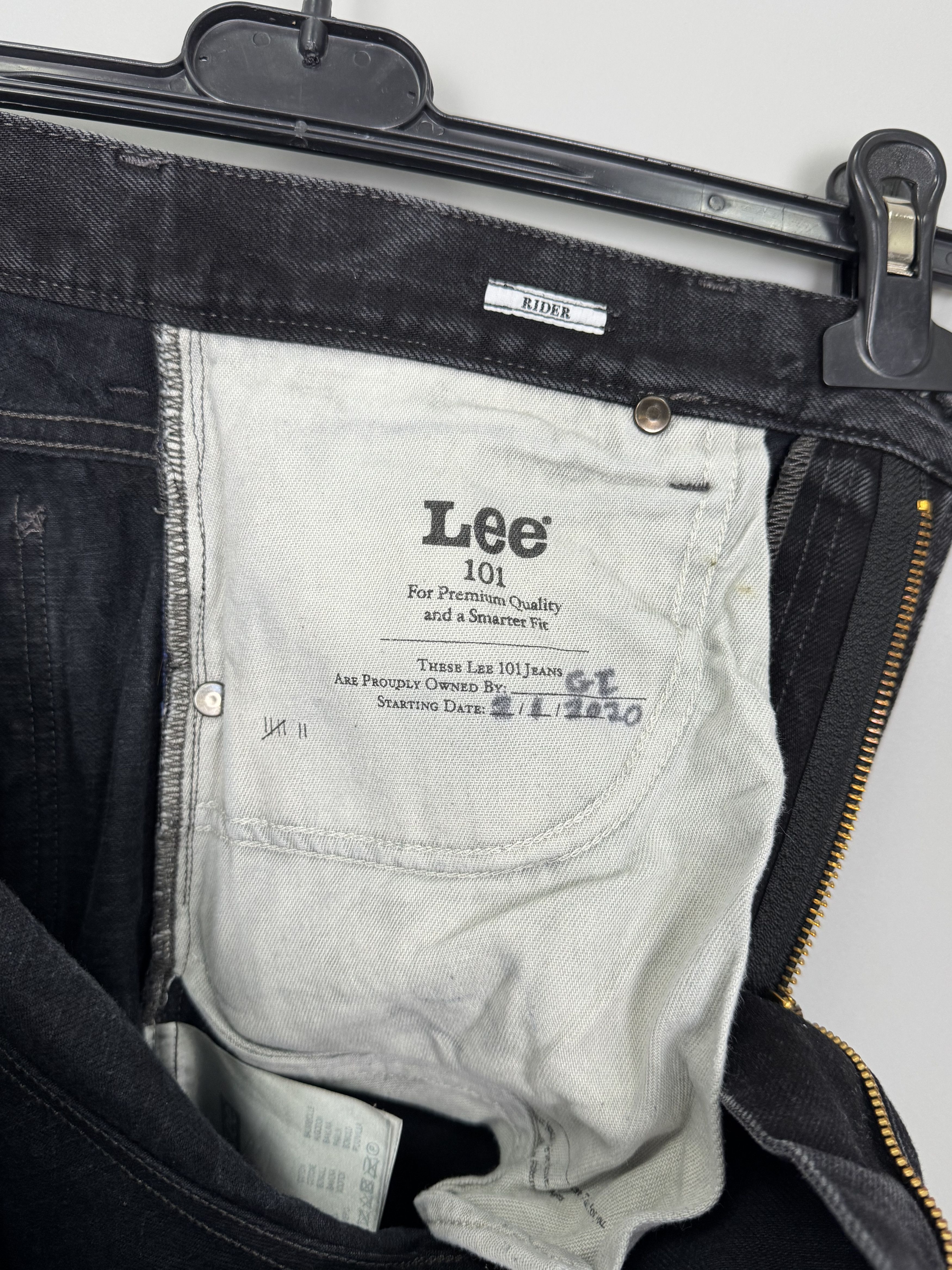 Lee Lee 101 Rider 13oz Blue Selvedge Washed Vintage Denim Size US 32 / EU 48 - 12 Thumbnail