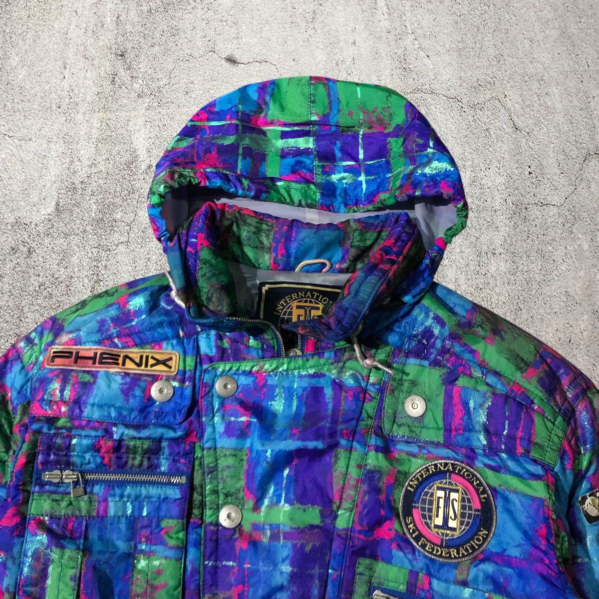 Phenix Vintage Phenix Ski Jacket Multicolour Painted Jacket Size US XL / EU 56 / 4 - 2 Thumbnail