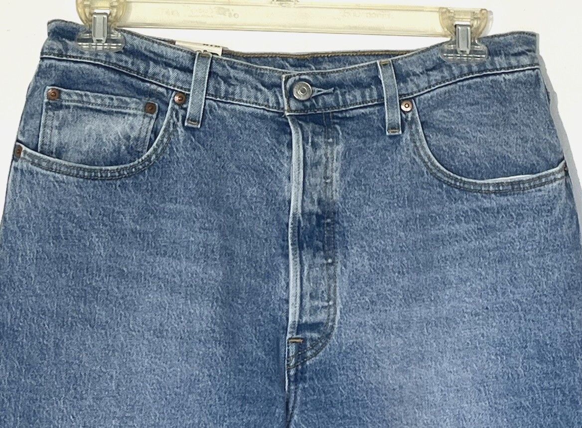 Levi's Levi's Premium 501 Big E Straight Button Fly Stretch Jeans Size US 33 - 3 Thumbnail