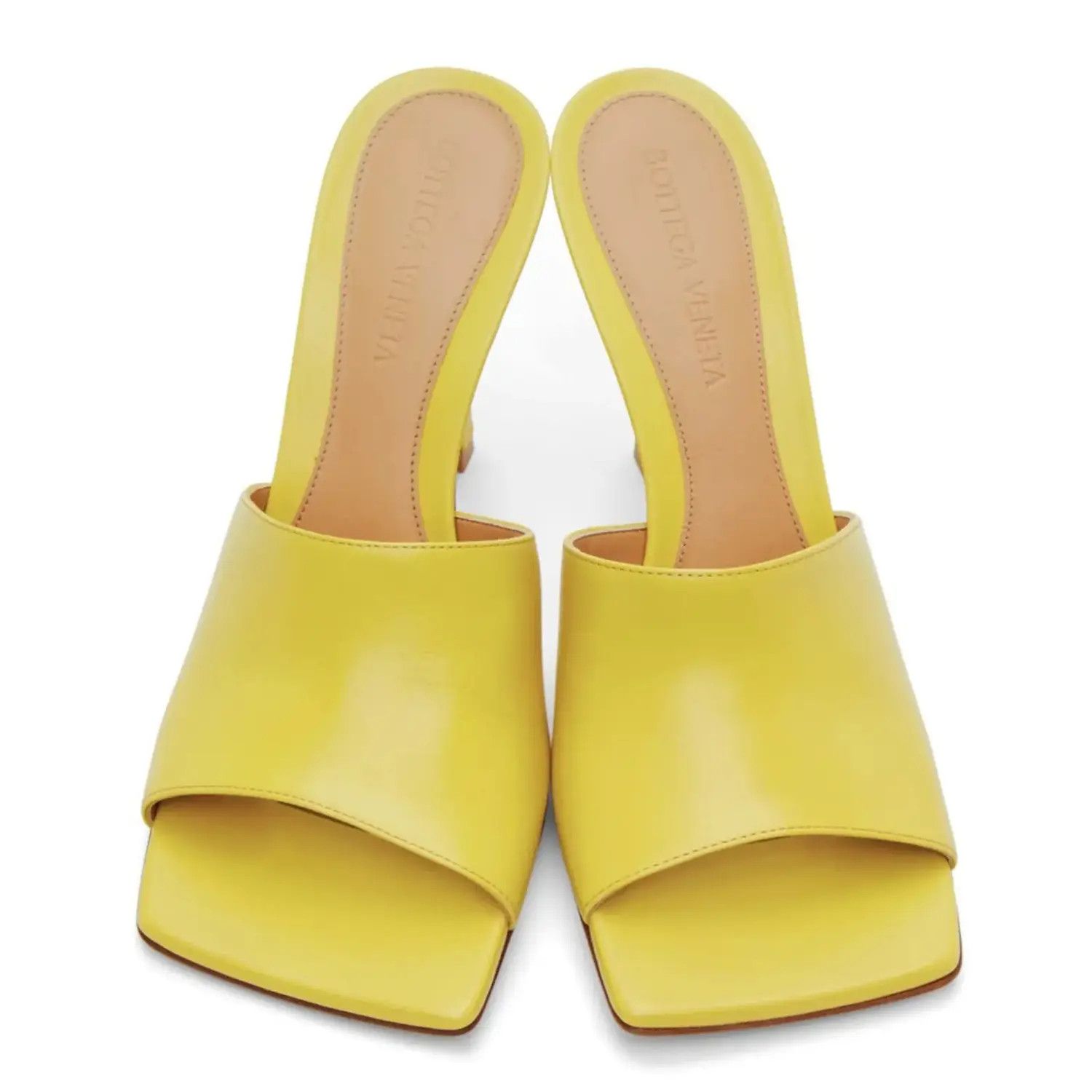 Bottega Veneta o1n1vont0325 Stretch Mules in Yellow Size US 6 / IT 36 - 4 Thumbnail