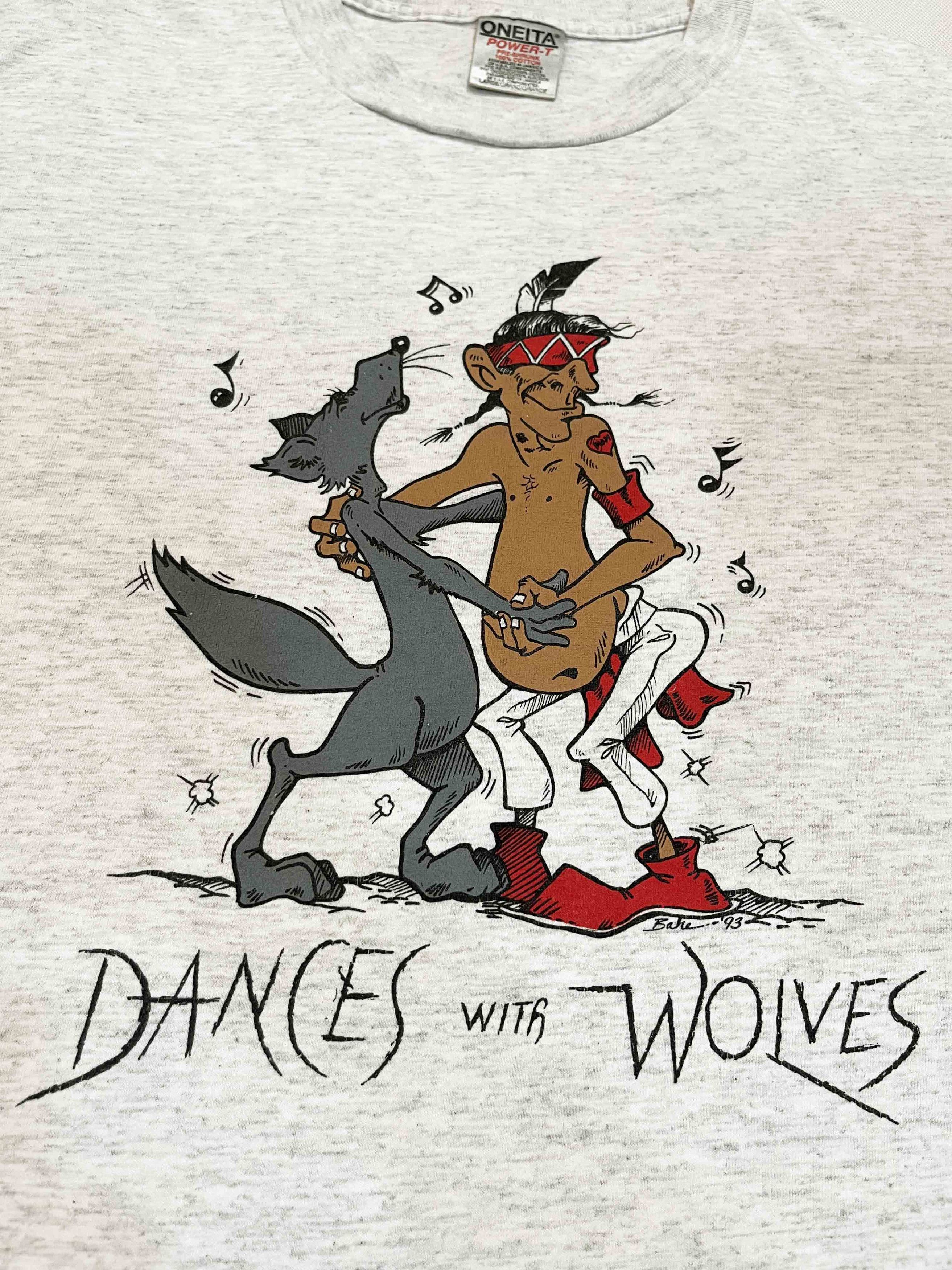 Vintage Vintage Oneita 1993 Dances With Wolves T-Shirt Size US L / EU 52-54 / 3 - 2 Thumbnail