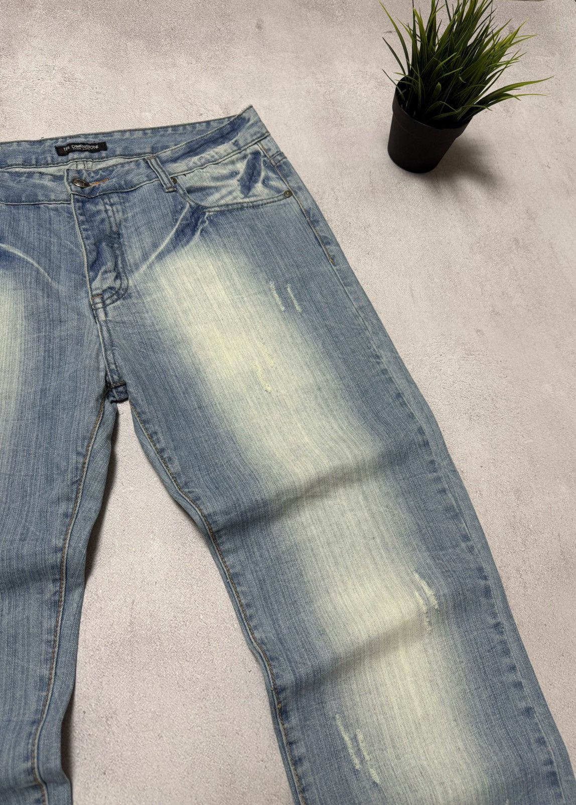 Japanese Brand Sick Vintage Baggy Jeans Japanese Distressed Wash Pants 90s Size US 36 / EU 52 - 4 Thumbnail