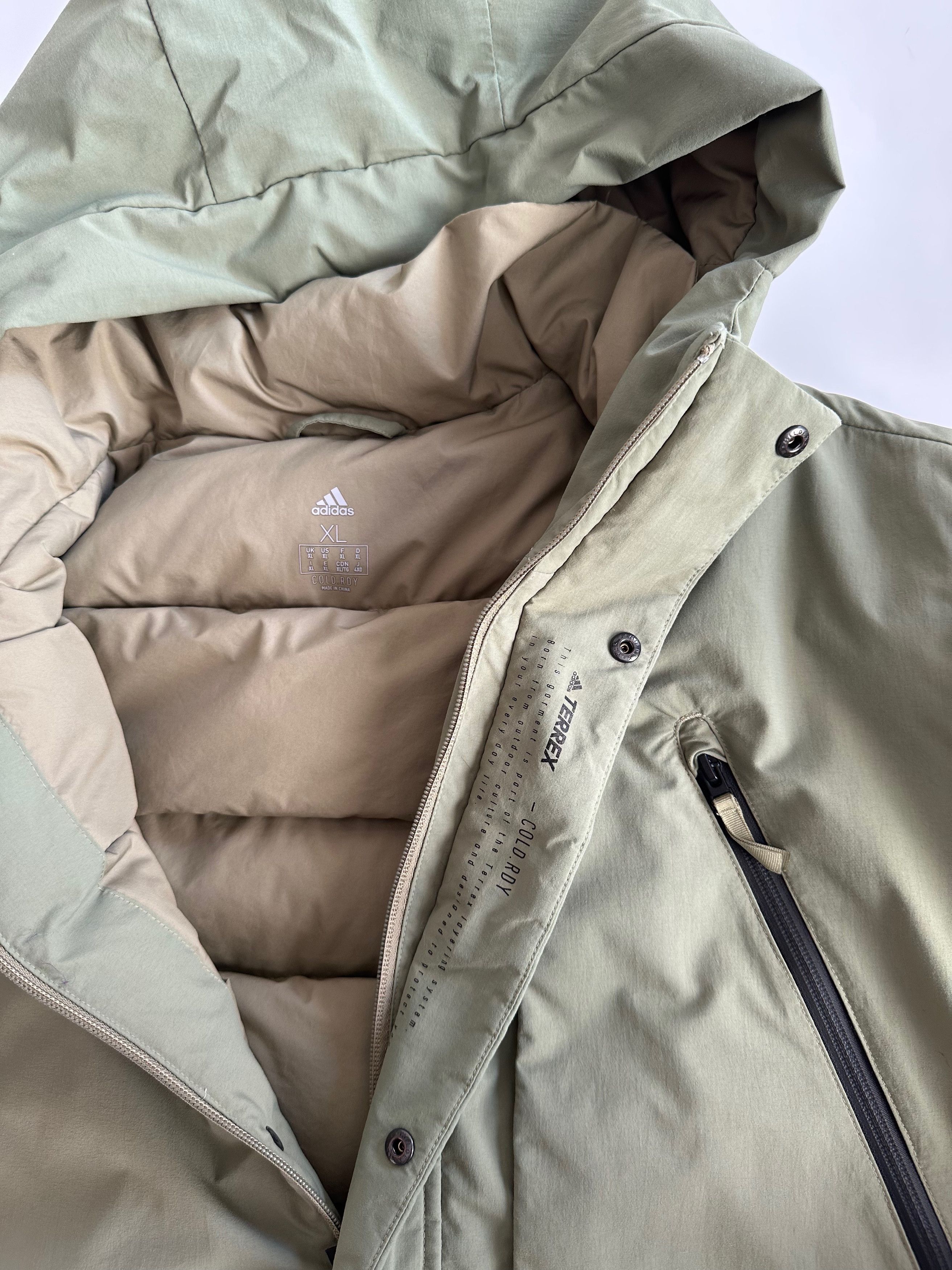 Adidas Adidas Terex techniacal Mid Down parka jacket hooded Size US L / EU 52-54 / 3 - 9 Thumbnail