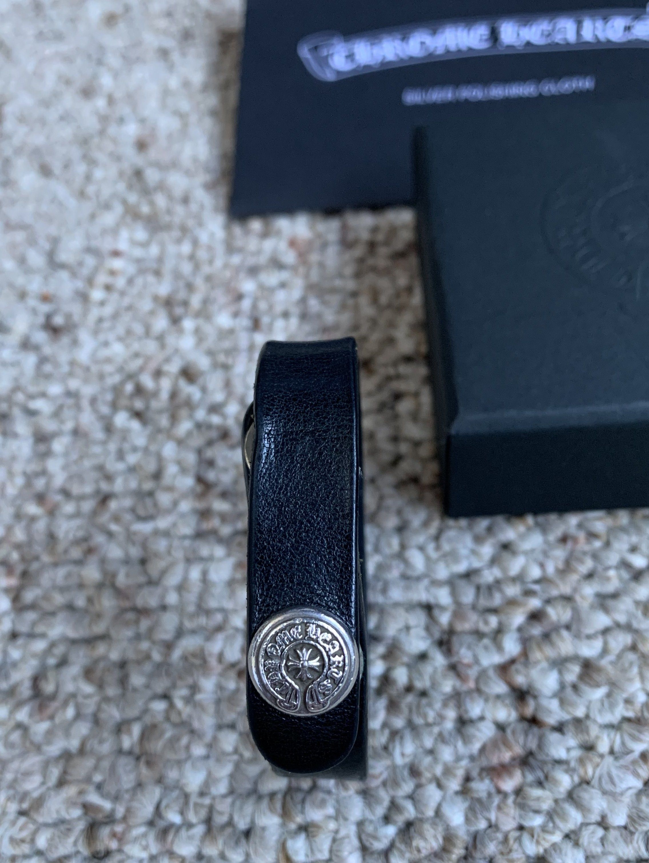 Chrome Hearts Chrome Hearts Leather Silver Dagger Snap Bracelet Size ONE SIZE - 8 Thumbnail