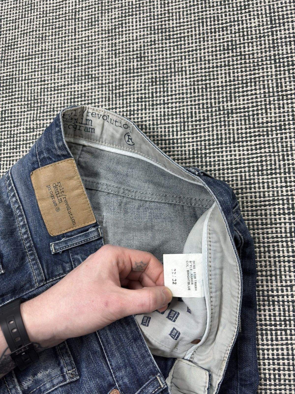 Japanese Brand patchwork distressed boro jeans harajuku style Size US 32 / EU 48 - 7 Thumbnail