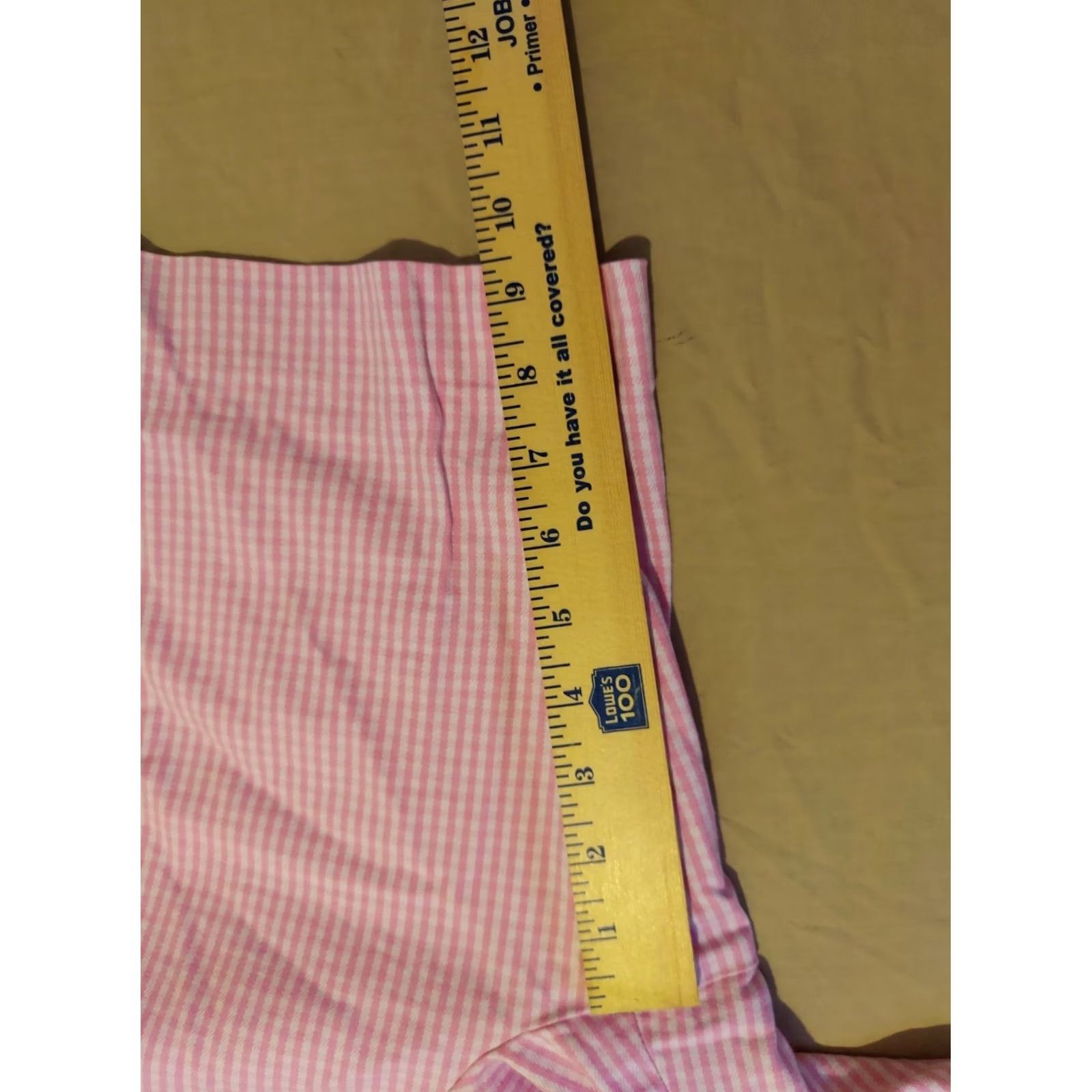 Talbots Womens Talbots Khaki Shorts Petite Pink Cotton Chino Zip Size 34" / US 12 / IT 48 - 7 Thumbnail