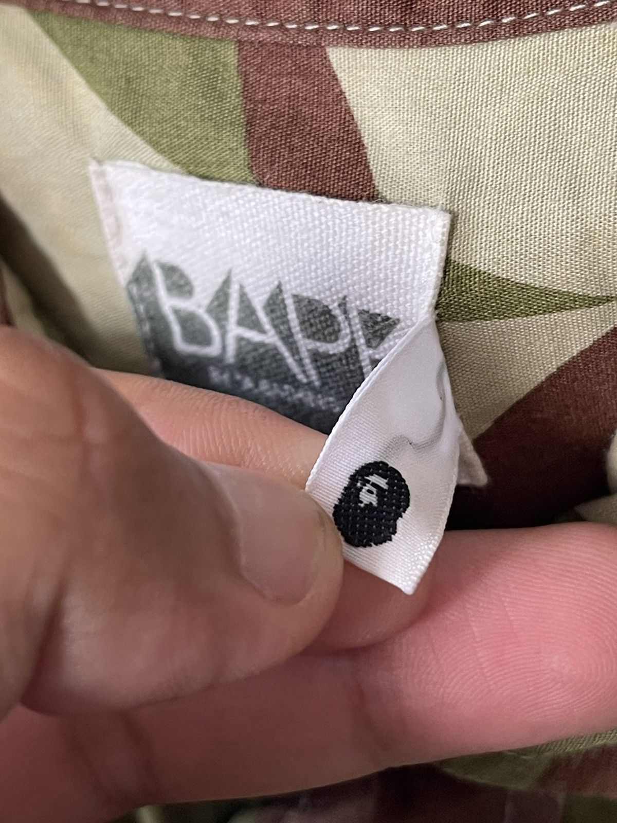 Bape OG Bape Tribal Camo Longsleeve Button Shirt Size US XL / EU 56 / 4 - 10 Thumbnail