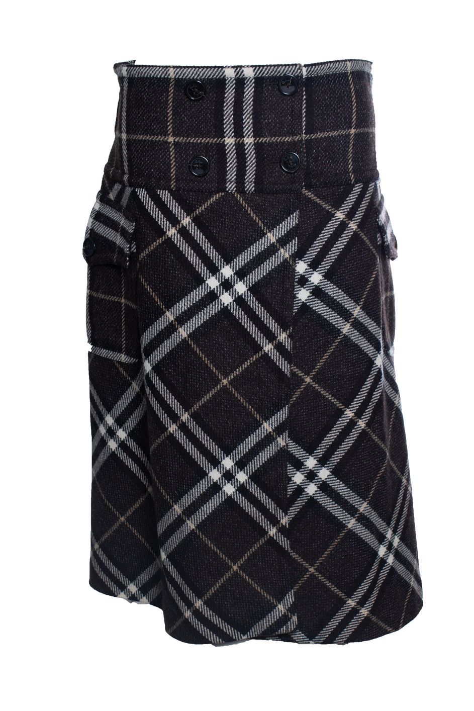 Burberry Burberry, checkered wool skirt Size 30" / US 8 / IT 44 - 1 Thumbnail