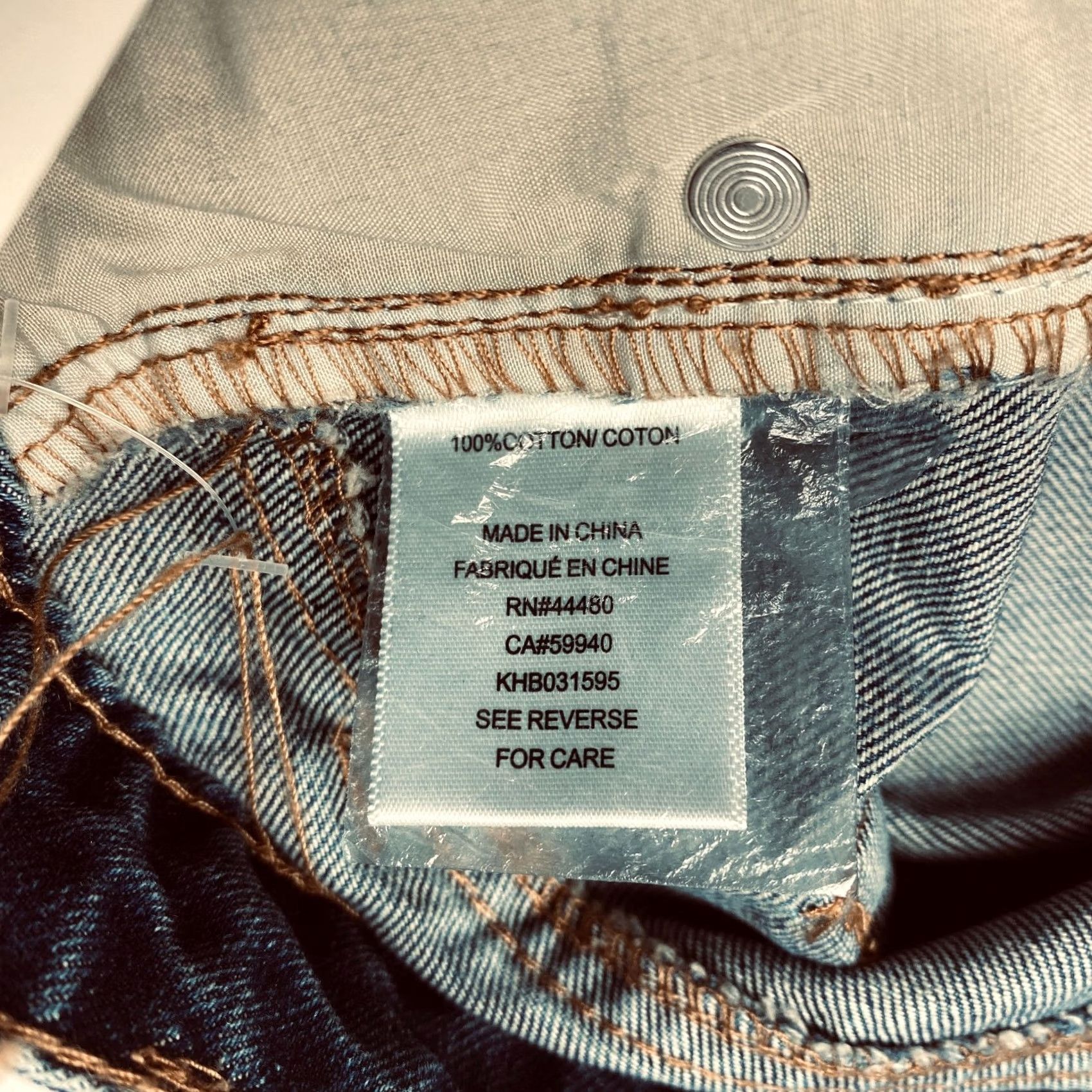 Vintage NWT Tinseltown Jeans Womens 15/32 Blue High Waist Wide Leg Cuffed Hem Denim Size 36" / US 14 / IT 50 - 6 Thumbnail