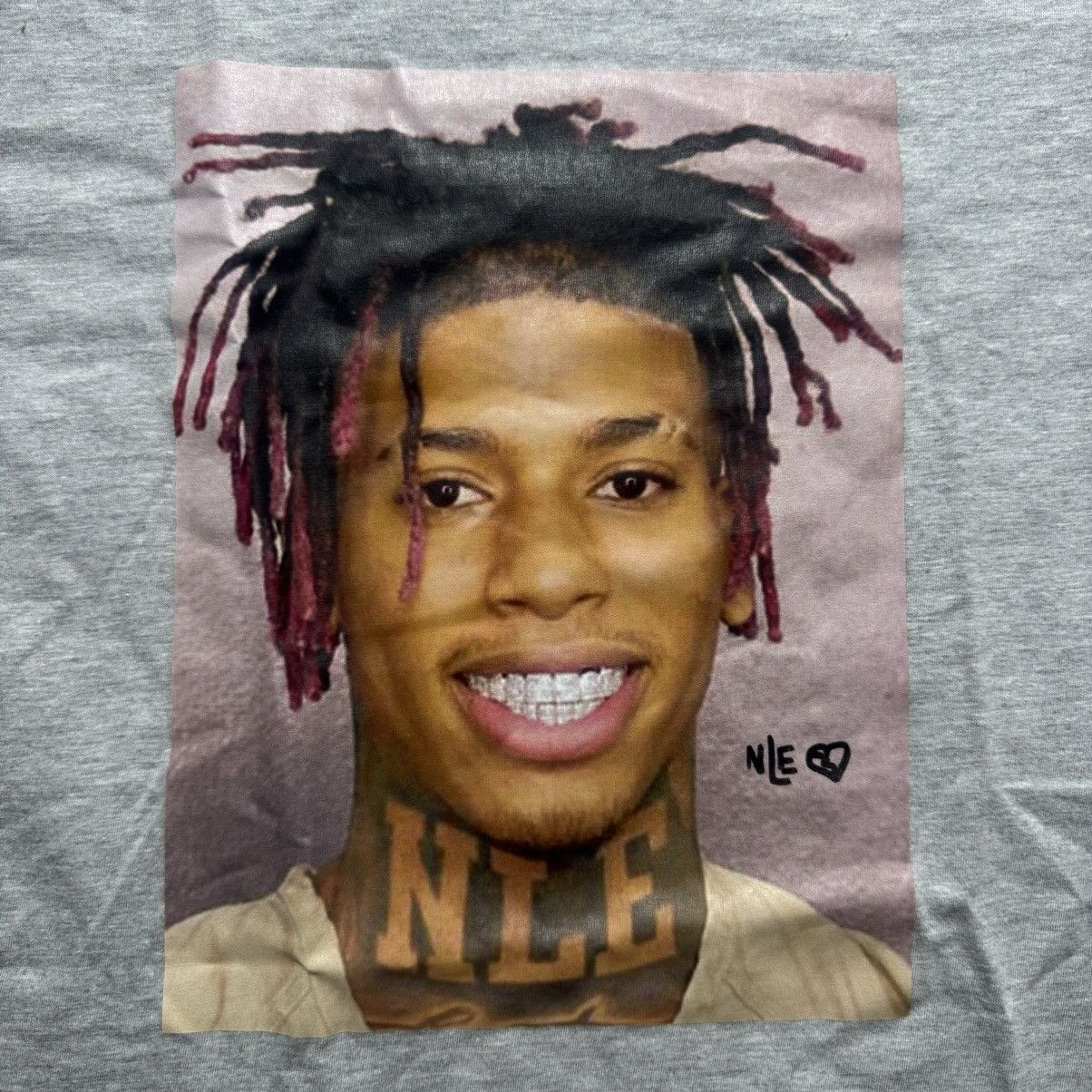 Rap Tees NLE CHOPPA “ MUGSHOT “ SIGNED BY NLE OFFICIAL MERCH 2021 Size US M / EU 48-50 / 2 - 3 Thumbnail