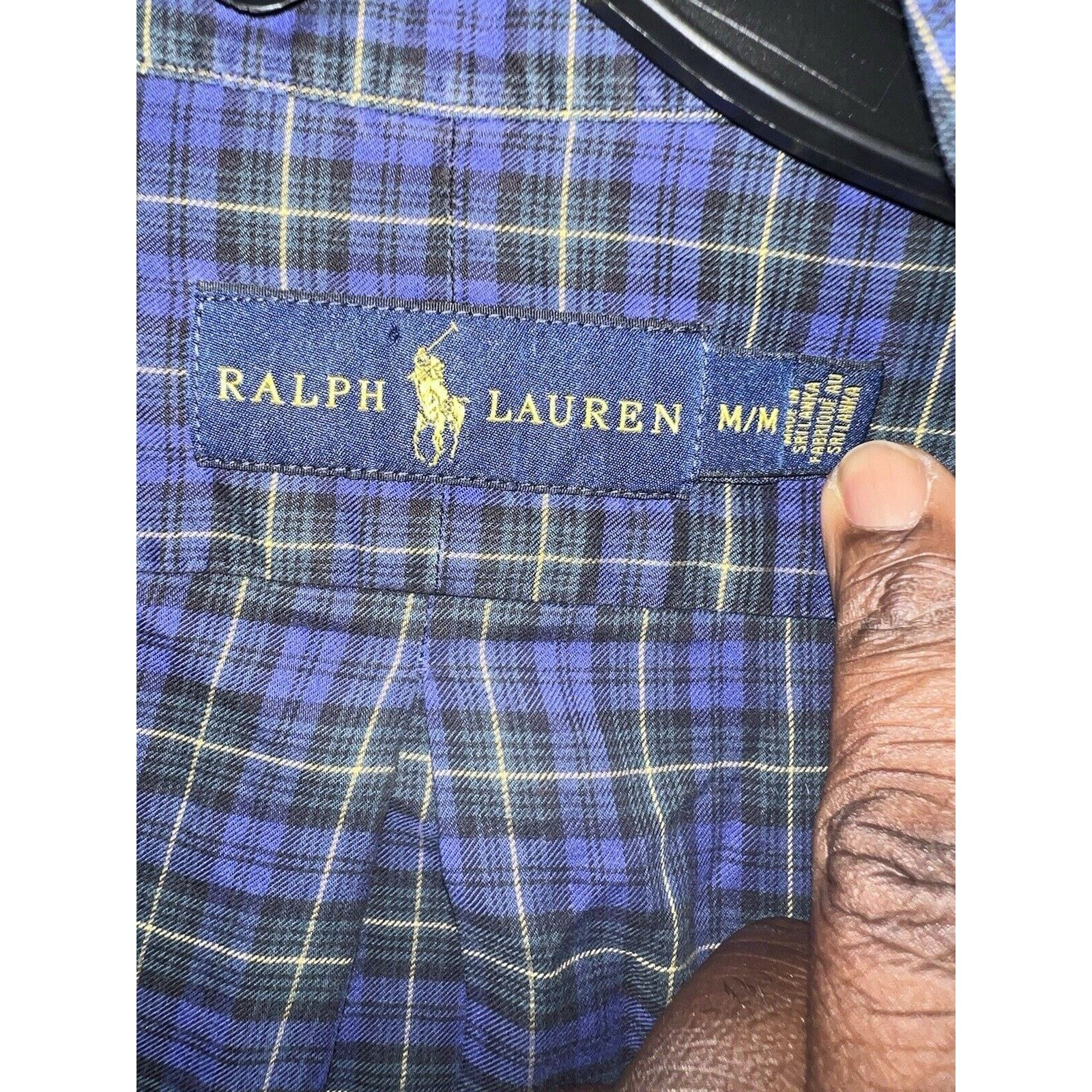 Polo Ralph Lauren Polo Ralph Lauren Button Up Shirt Oxford Mens Medium Plaid Size US M / EU 48-50 / 2 - 6 Thumbnail