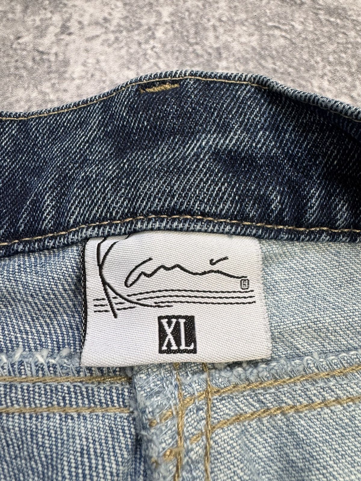 Karl Kani × Vintage KARL KANI JEANS DENIM SHORTS Size US 34 / EU 50 - 9 Thumbnail