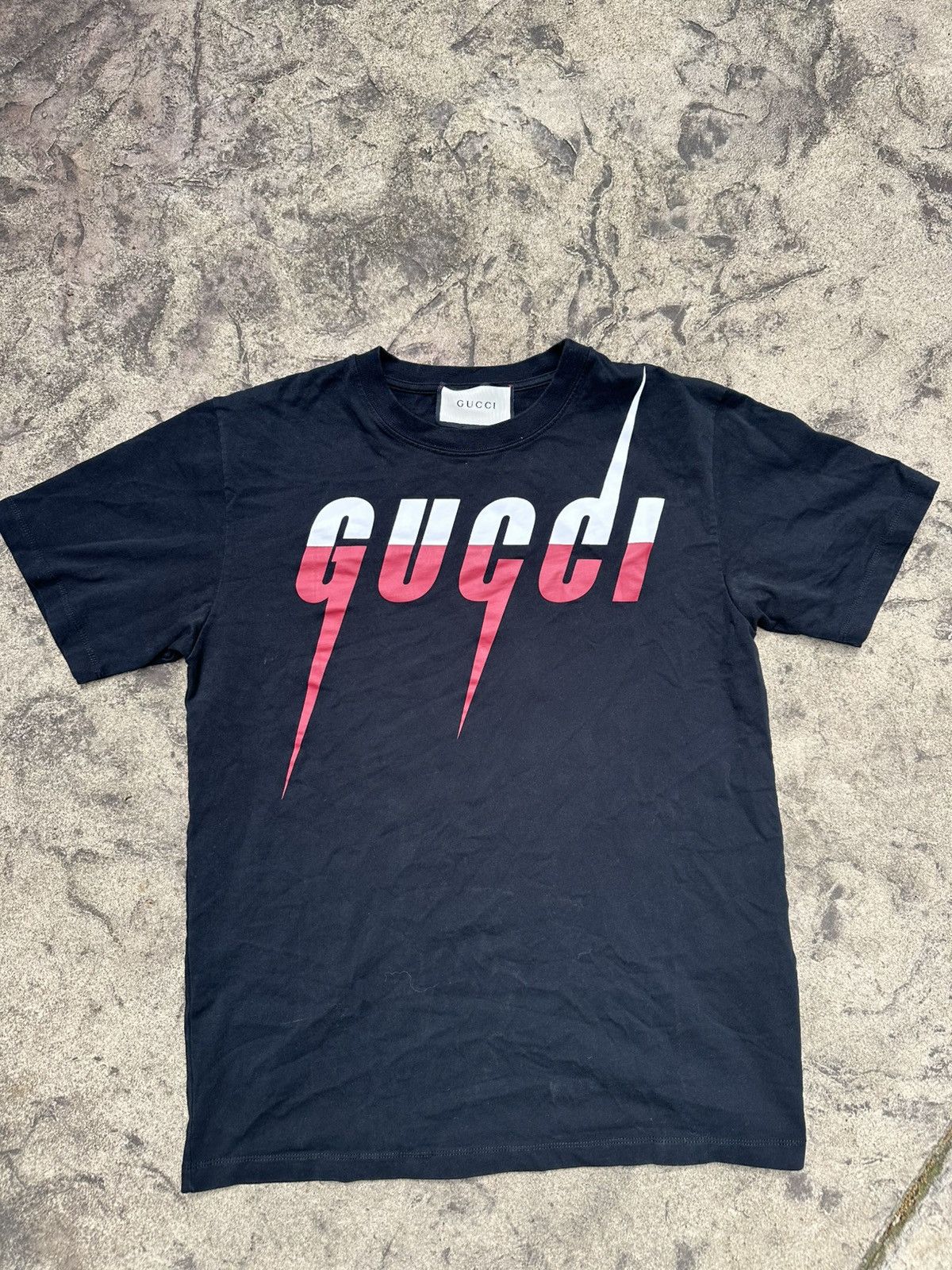 Gucci Gucci Blade Logo T-Shirt size Medium Size US M / EU 48-50 / 2 - 1 Thumbnail
