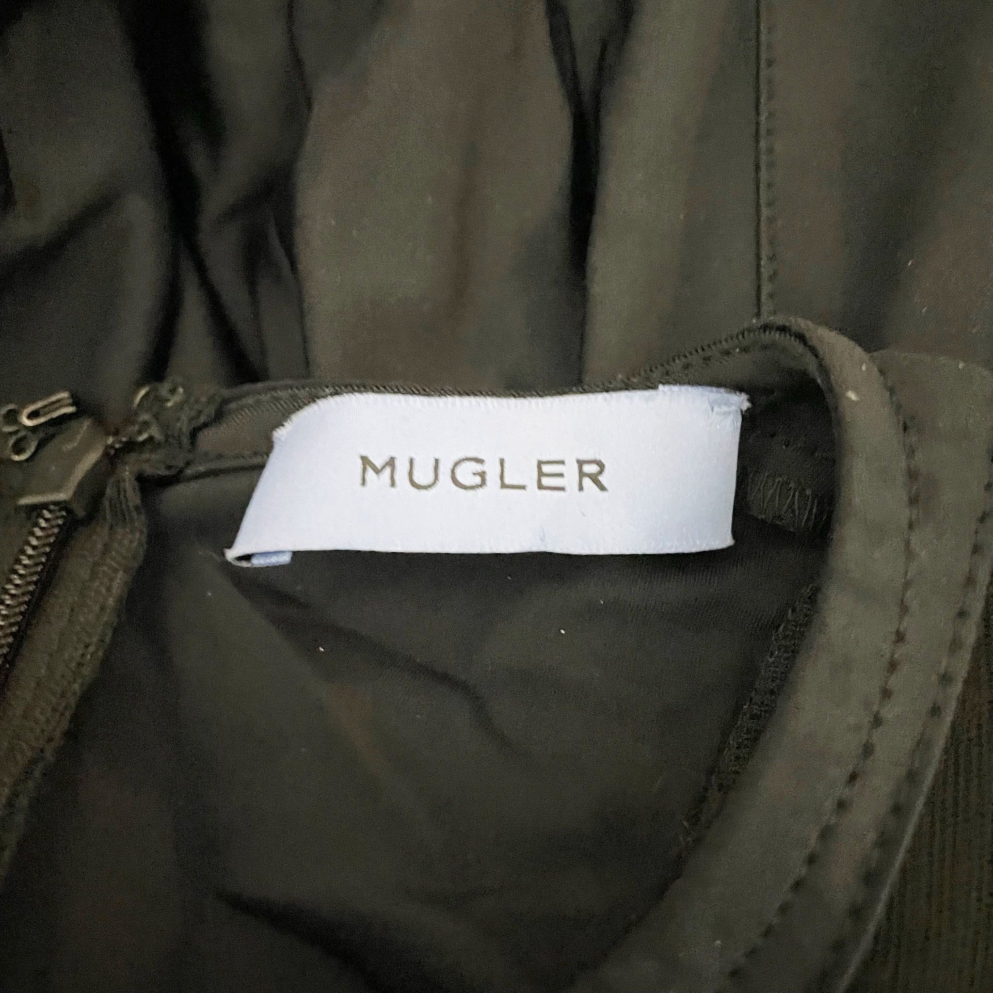 Mugler Mugler Logo Plaque Sheer Panel Long Sleeve Size L / US 10 / IT 46 - 2 Thumbnail