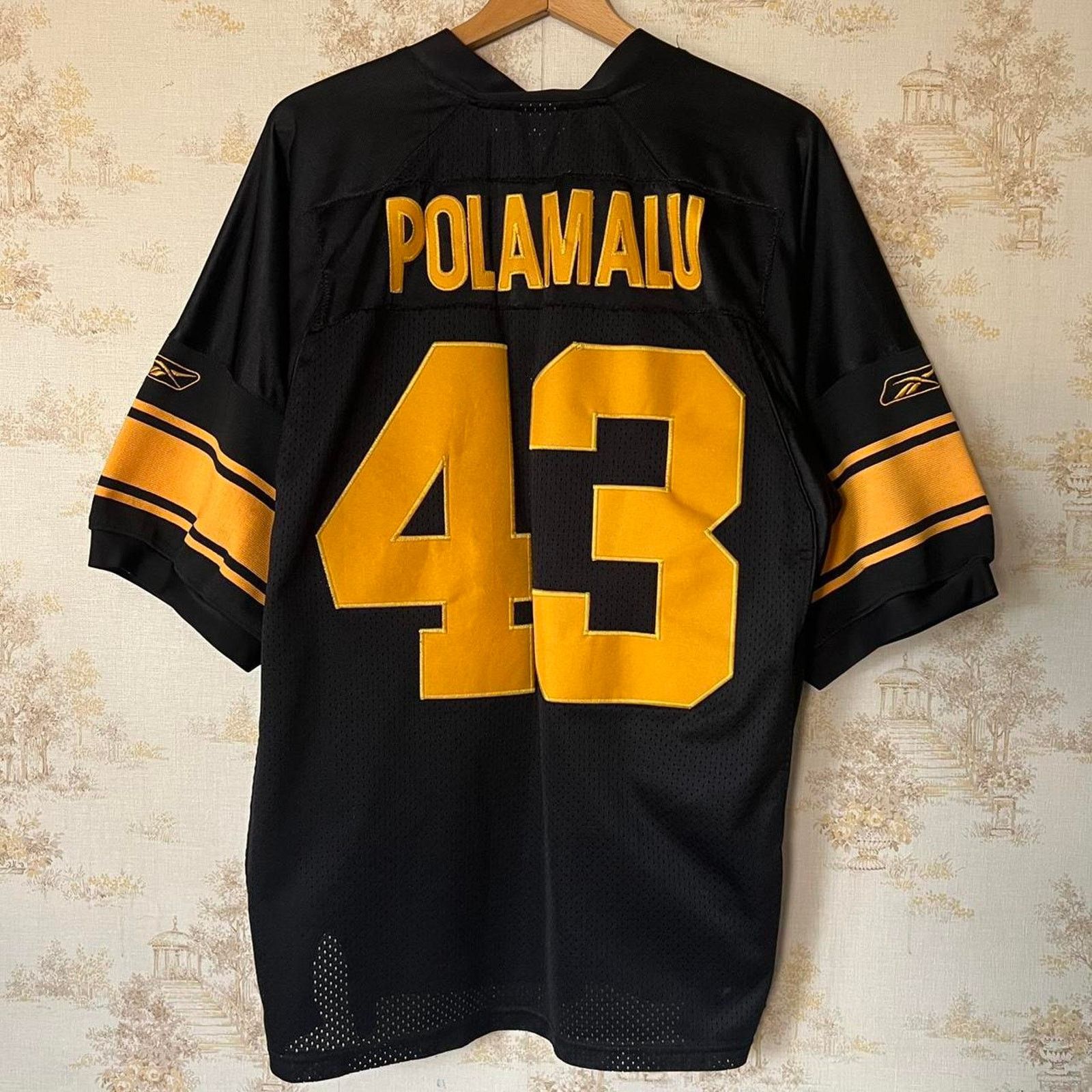 Reebok Troy Polamalu Pittsburgh Steelers Jersey | 75th Patch | 52 Size US XL / EU 56 / 4 - 10 Thumbnail