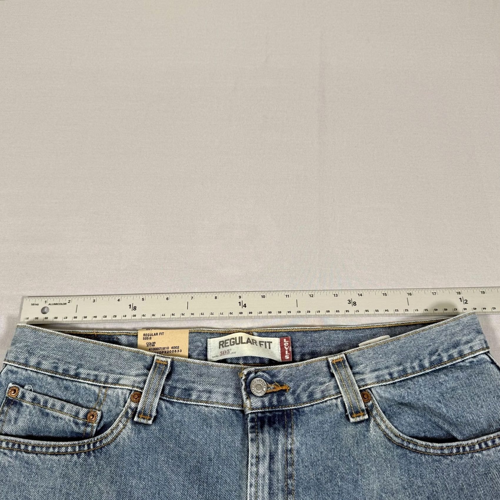 Levi's Levi's 505 Jeans Straight Regular Fit 36x32 Blue Denim Pants Mens Casual Work Cowboy Y2K Size US 36 / EU 52 - 7 Thumbnail