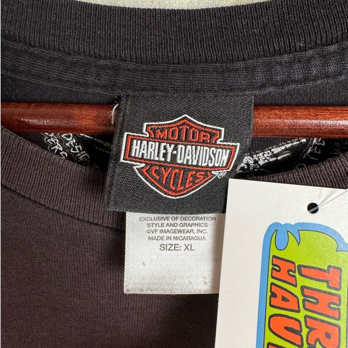 Harley Davidson Harley Davidson Biker T Shirt Sz XL Black Faded Size US XL / EU 56 / 4 - 6 Thumbnail