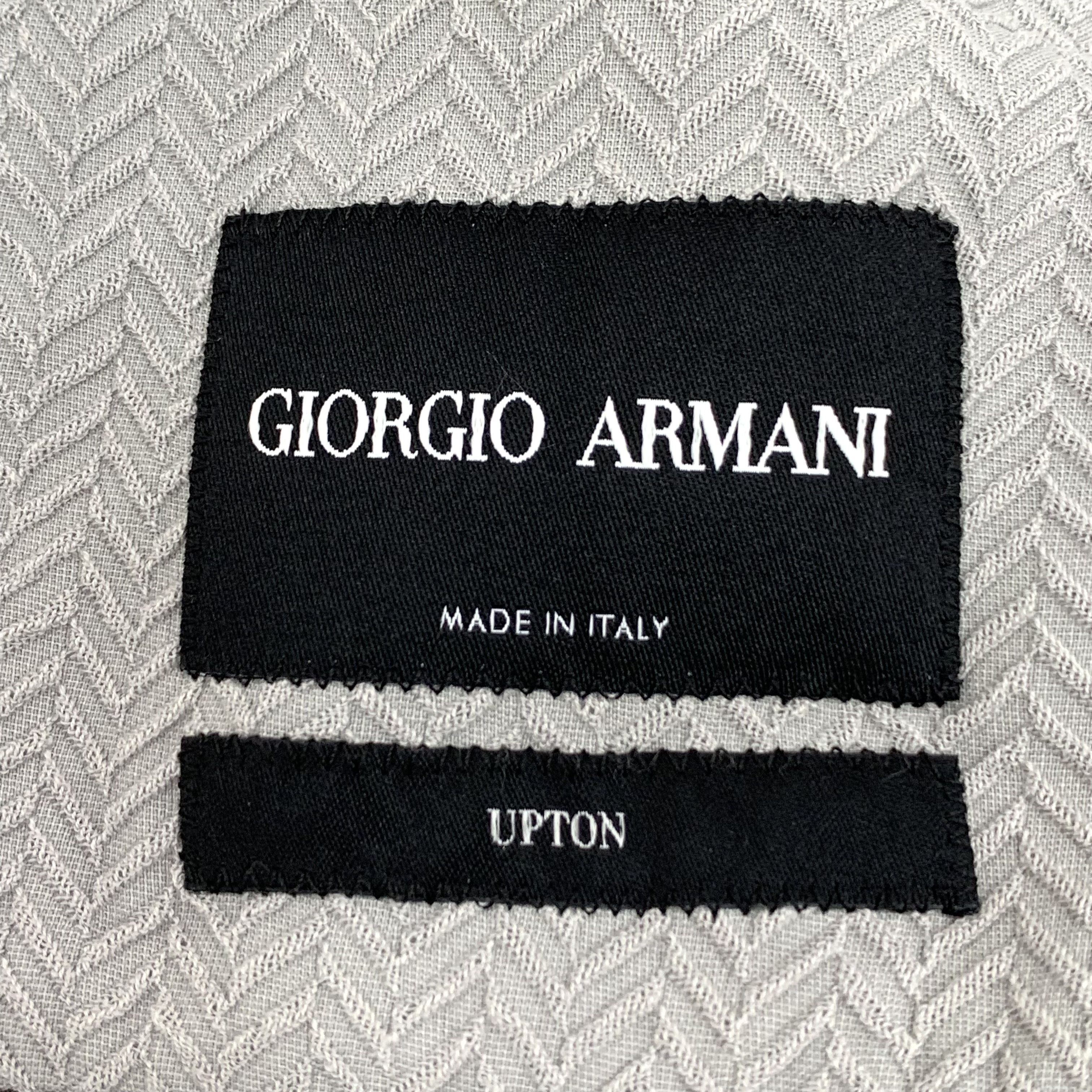 Giorgio Armani Giorgio Armani Grey Notch-Lapel Blazer (Size 48) Size 48R - 2 Thumbnail