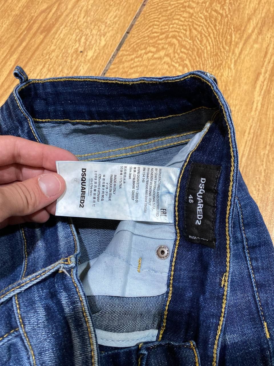 Dsquared2 DSQUARED2 Slim Fit Distressed Denim Pants Size US 32 / EU 48 - 2 Thumbnail