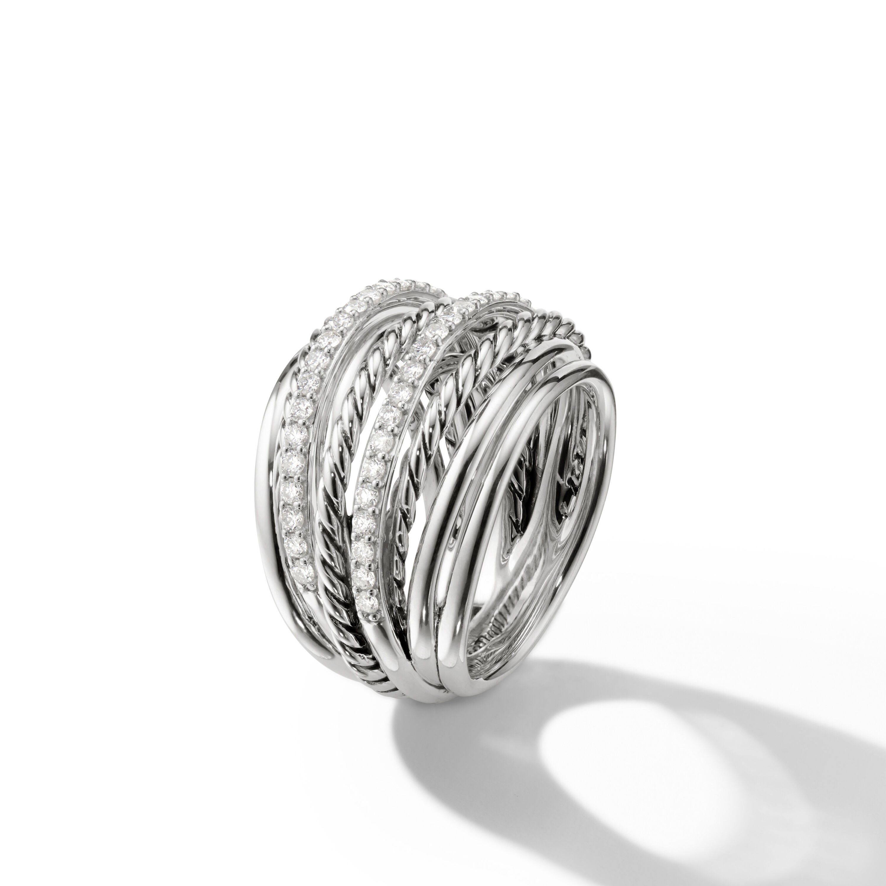 David Yurman o1w1db10525 R12494D Ring in Sterling Silver with Diamond Size ONE SIZE - 3 Thumbnail