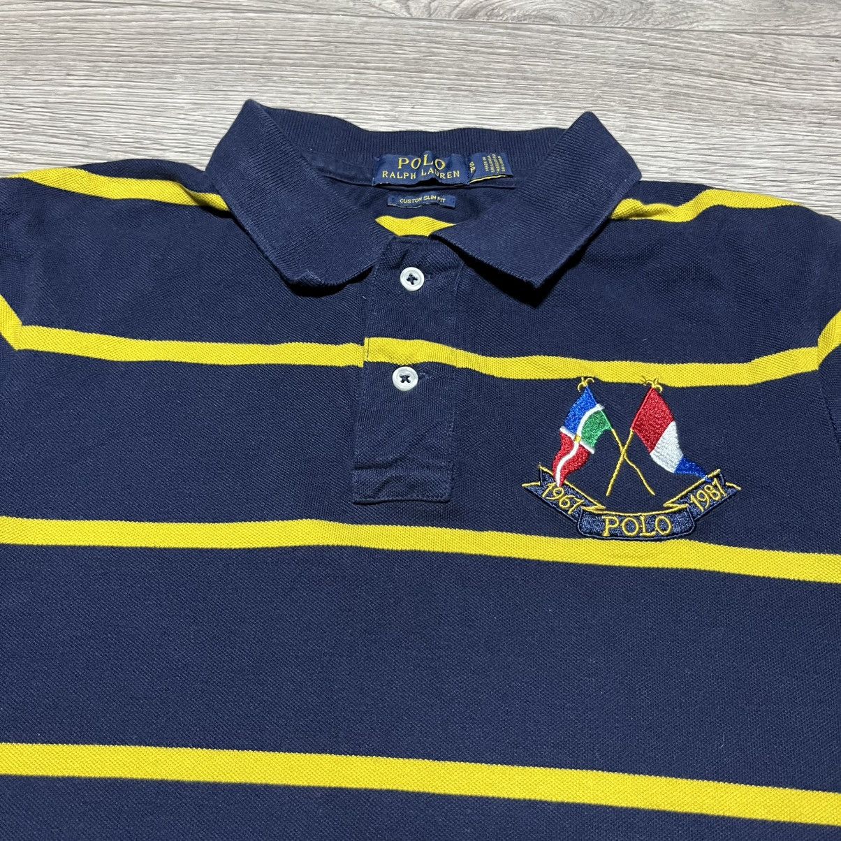Polo Ralph Lauren Polo Ralph Lauren t-shirt stripe polo Size US S / EU 44-46 / 1 - 2 Thumbnail