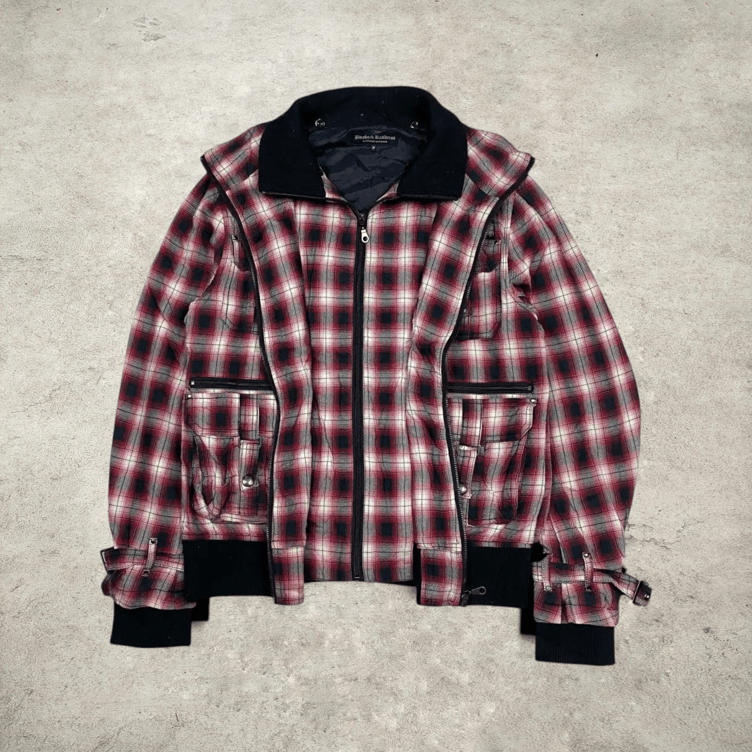 In The Attic Bareback Realdress Plaid Jacket - 2000s Vkei Japanese Size US M / EU 48-50 / 2 - 3 Thumbnail