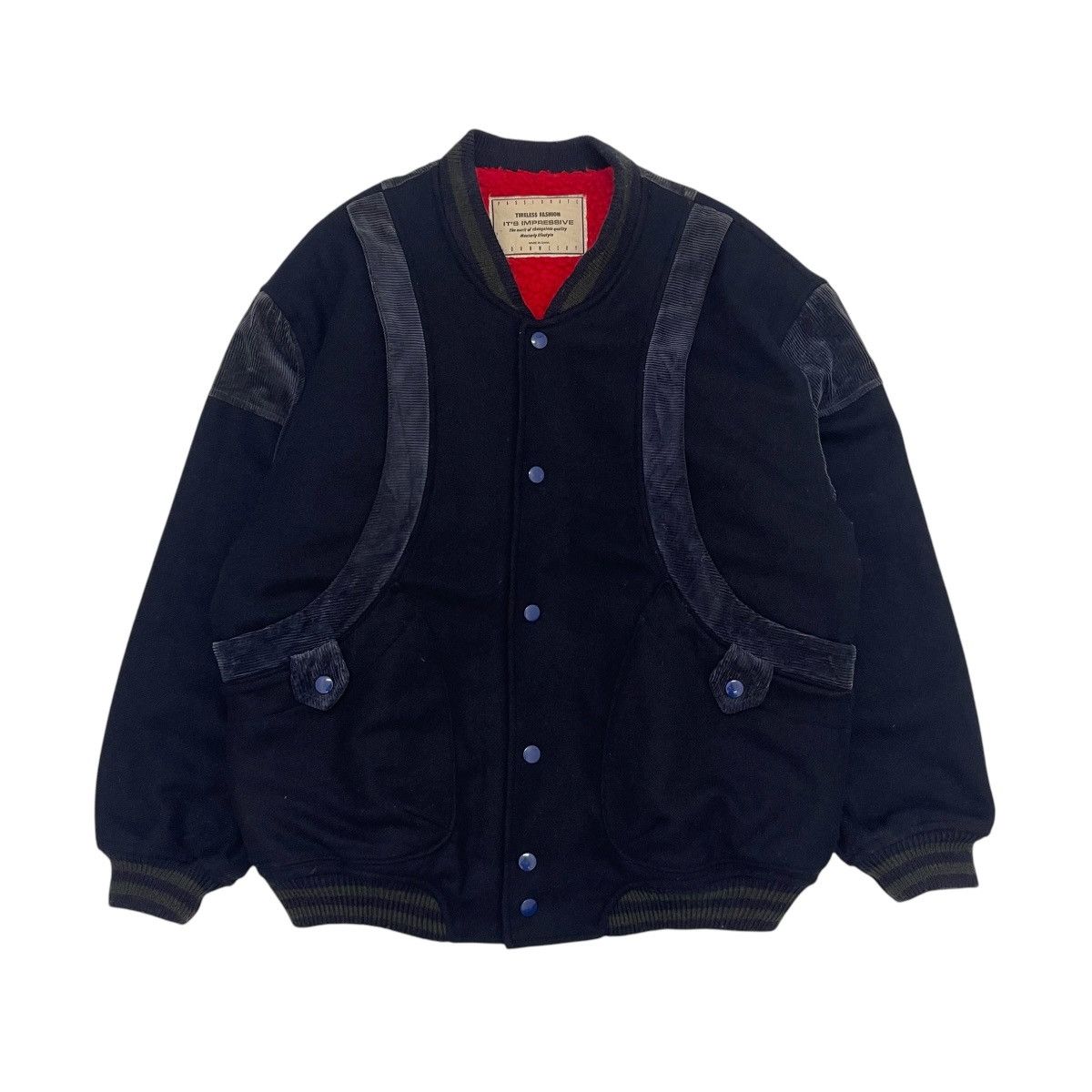 Japanese Brand Vintage Passionate Johnweery Wool Bomber Jacket Size US M / EU 48-50 / 2 - 2 Thumbnail