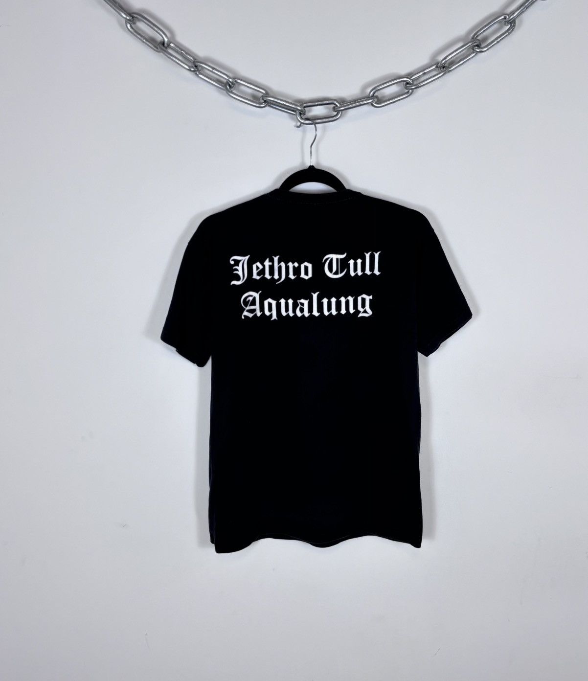 Band Tees Vintage Jethro Tull Aqualung Album Rock Black Band T-Shirt Size US M / EU 48-50 / 2 - 2 Thumbnail
