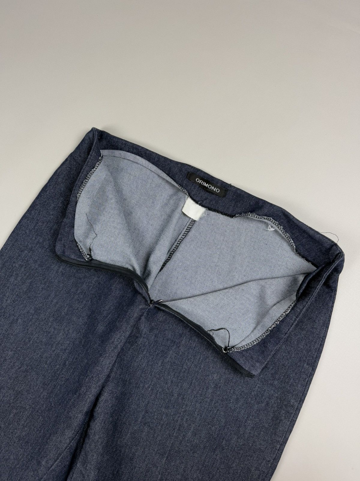 Japanese Brand Orimono Ladies Japanese Flared Low Rise Y2K Jeans Pants Size 32" / US 10 / IT 46 - 13 Thumbnail