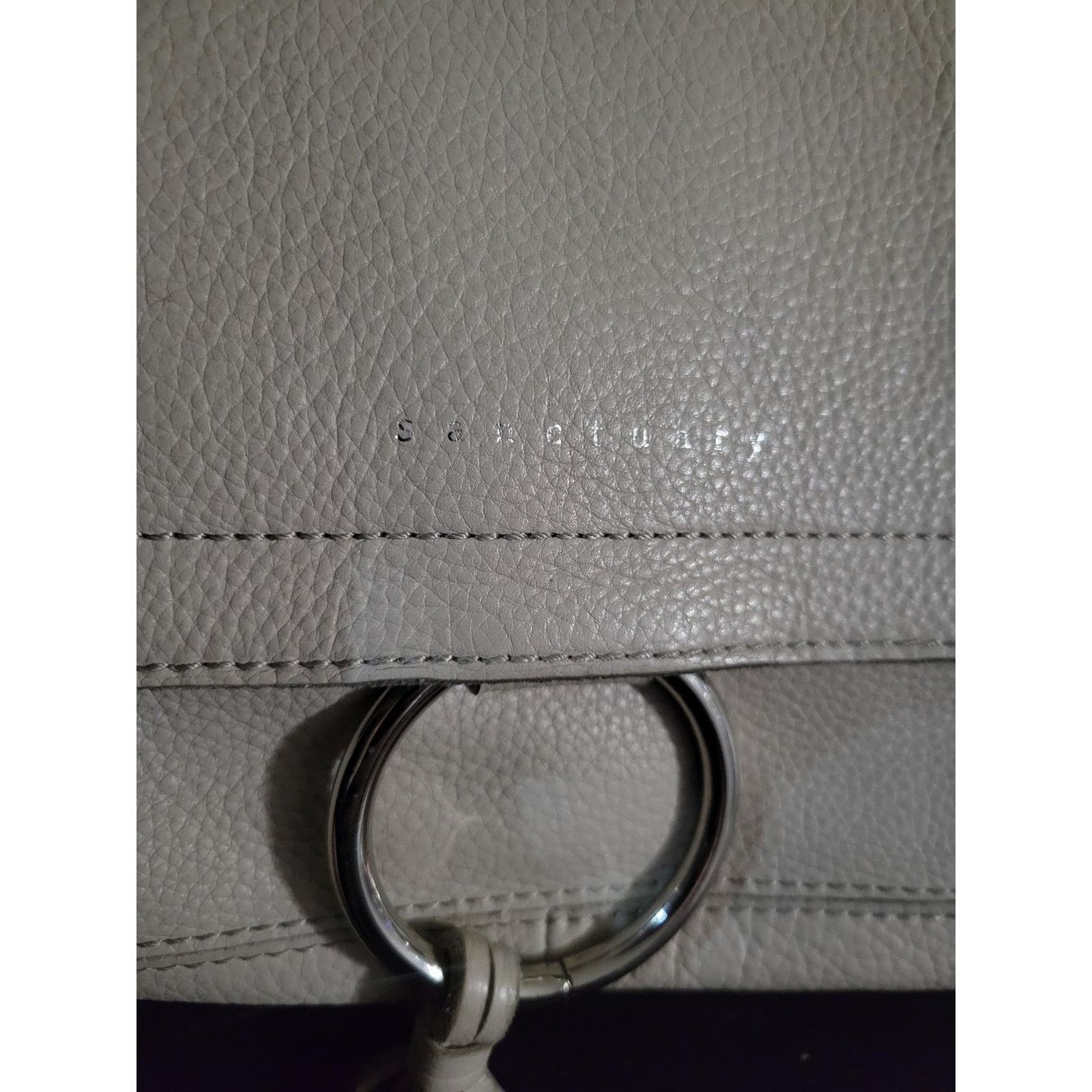 Sanctuary Sanctuary Handbag Gray Leather Satchel Purse Crossbody Bag Size ONE SIZE - 2 Thumbnail