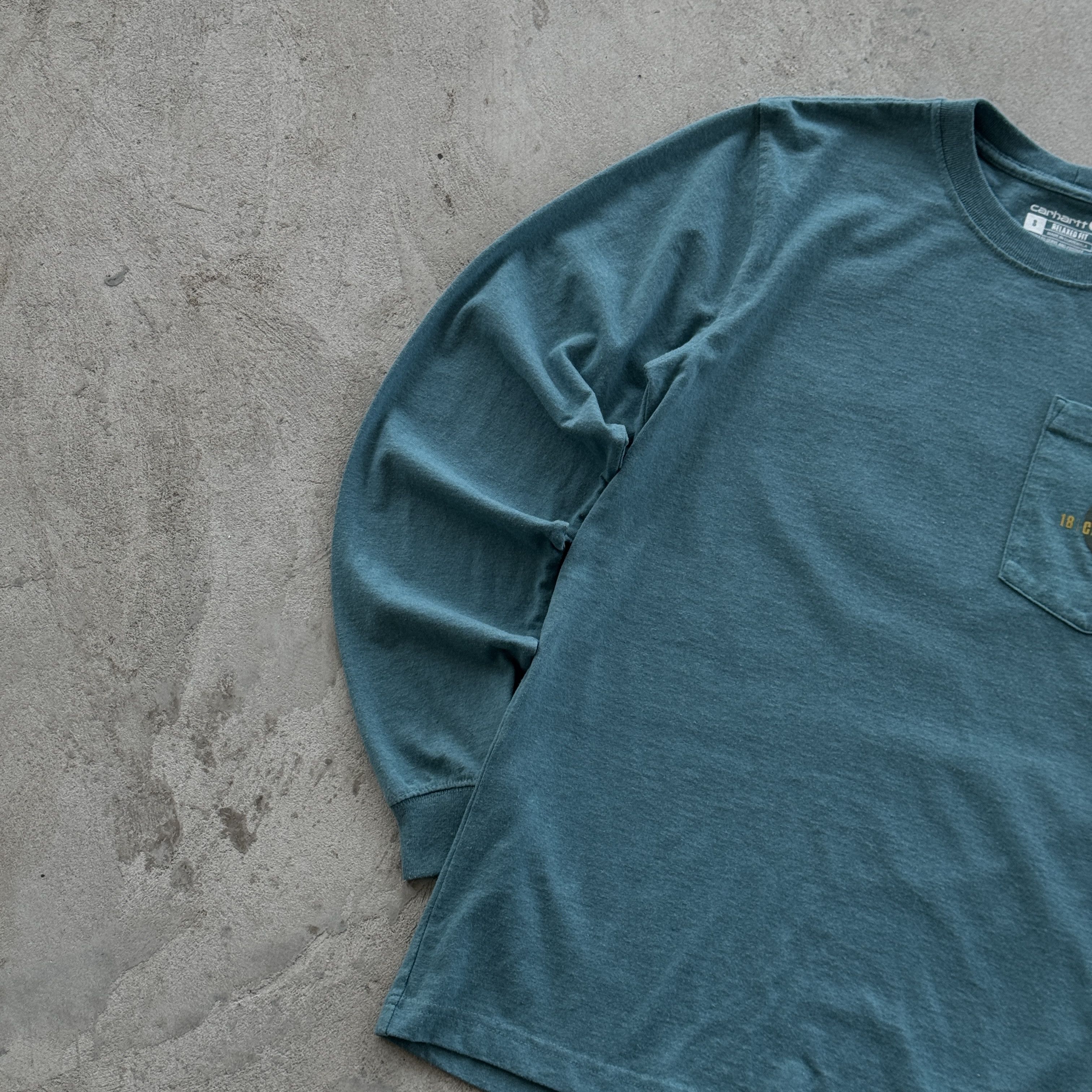 Carhartt Vintage Carhartt Relaxed Fit Pocket T-Shirt Long Sleeve Size US S / EU 44-46 / 1 - 4 Thumbnail