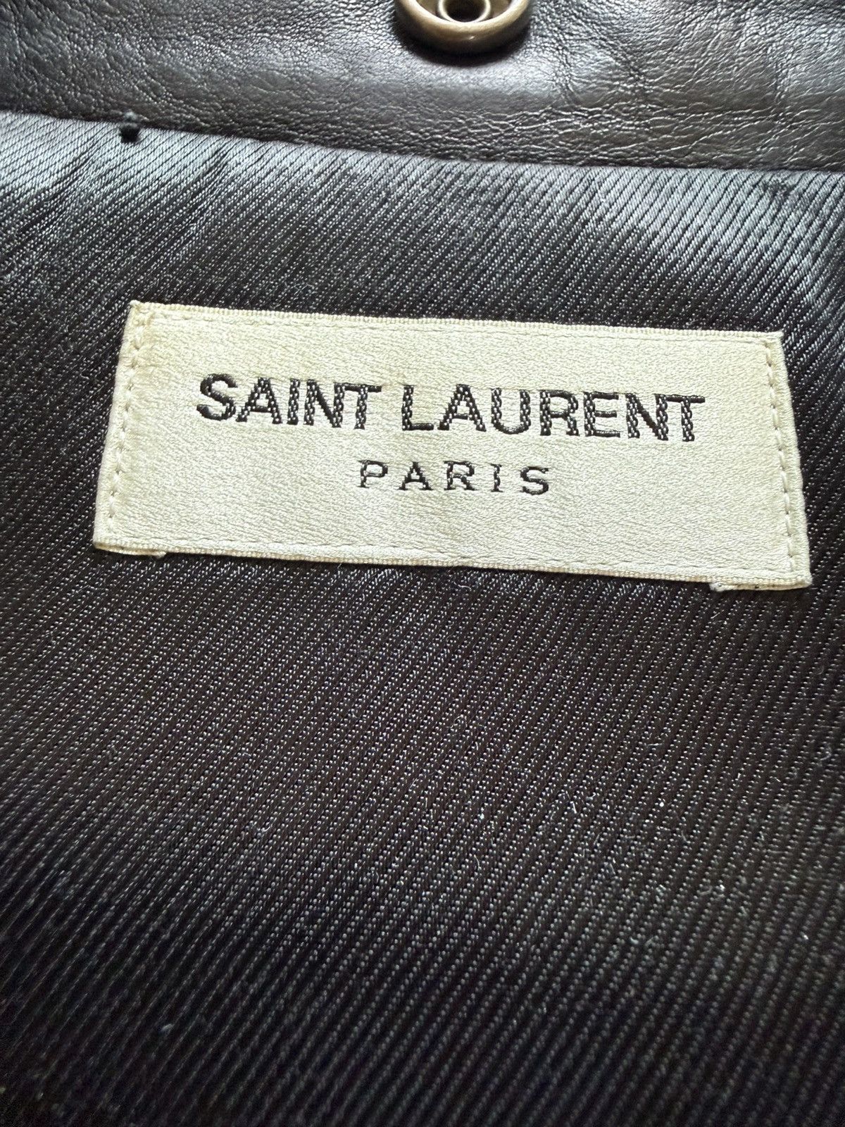 Saint Laurent Paris Saint Laurent L01 Leather Jacket (Hedi Slimane Era) Size US L / EU 52-54 / 3 - 4 Thumbnail