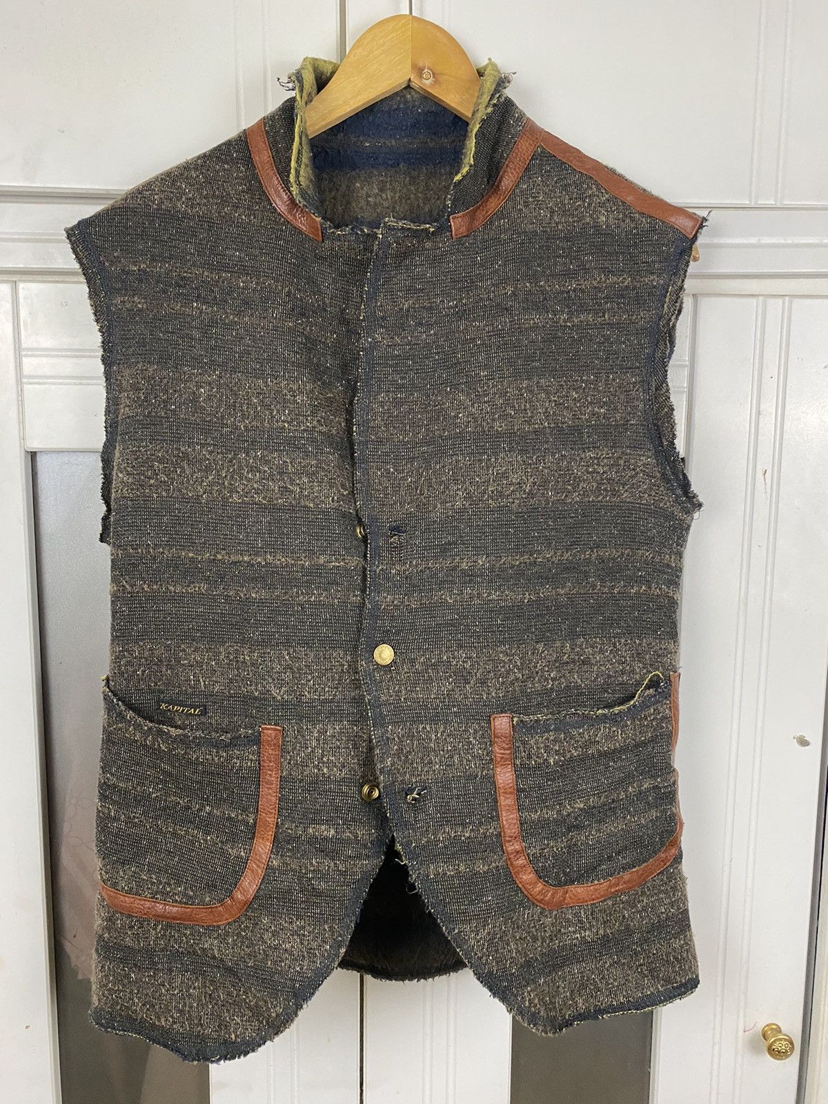 Kapital ✅️Vest Kapital Wool Leather Line Size US M / EU 48-50 / 2 - 1 Thumbnail