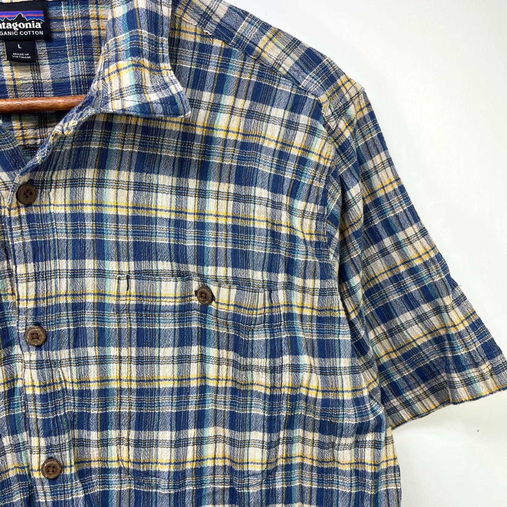 Patagonia VINTAGE Patagonia Plaid Button Up Organic Cotton Shirt Large Size US L / EU 52-54 / 3 - 3 Thumbnail