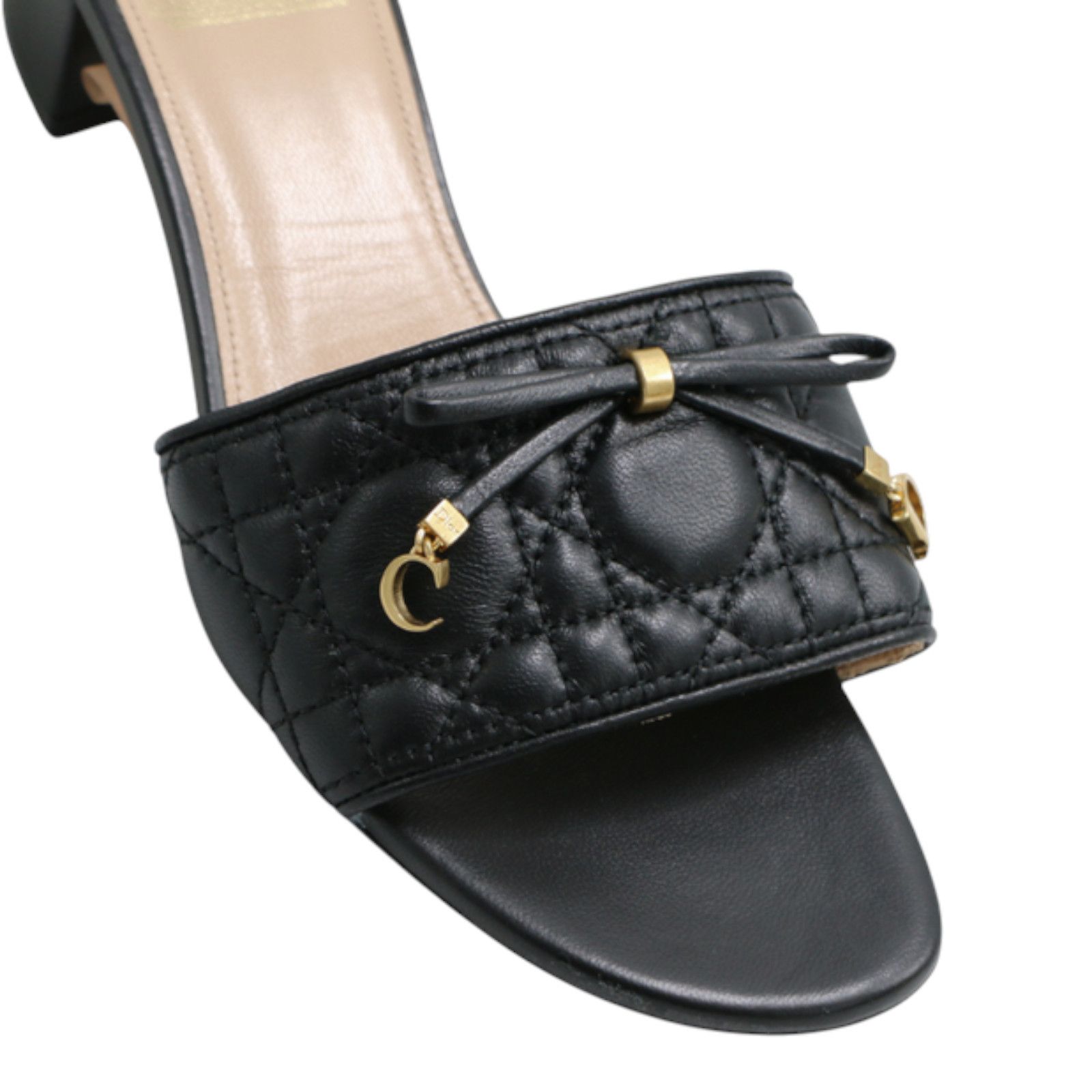 Dior Dior Cannage lambskin heeled sandal Size US 8 / IT 38 - 8 Thumbnail