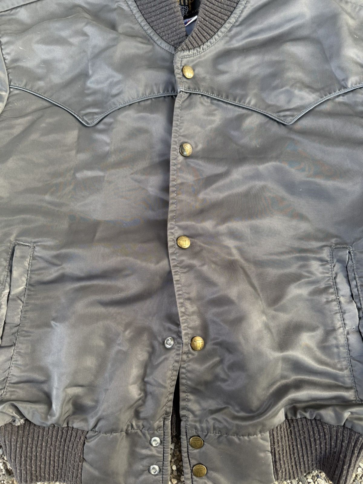 Vintage 80's Tempco Batwing Button-up Bomber Jacket Size US M / EU 48-50 / 2 - 8 Thumbnail