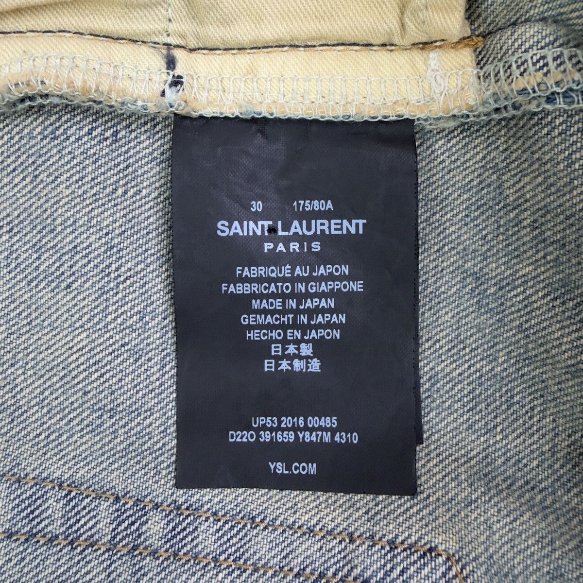 Saint Laurent Paris SAINT LAURENT PARIS FW16 CRASH D02 DENIM Size US 30 / EU 46 - 4 Thumbnail