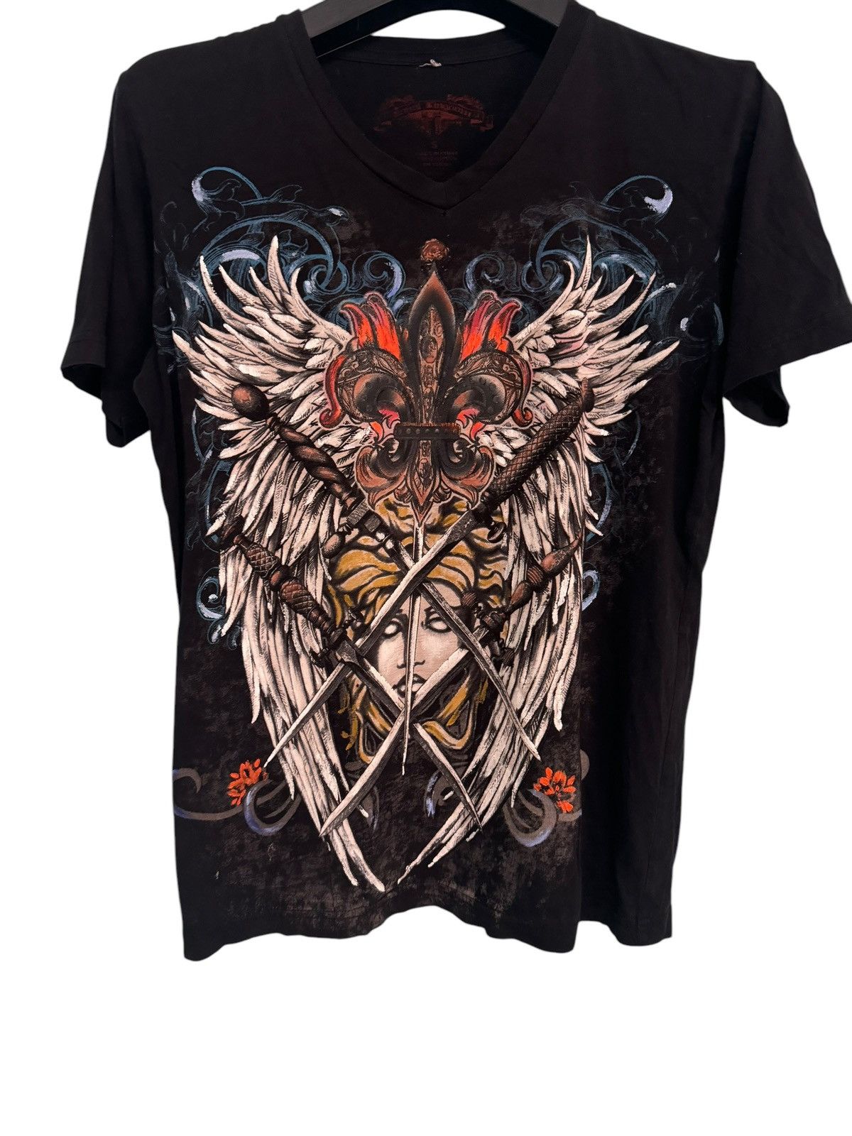 Other 💥VERY RARE JAPANESE BRAND SWORDS WINGS WOMAN PRINTED Size US S / EU 44-46 / 1 - 1 Thumbnail