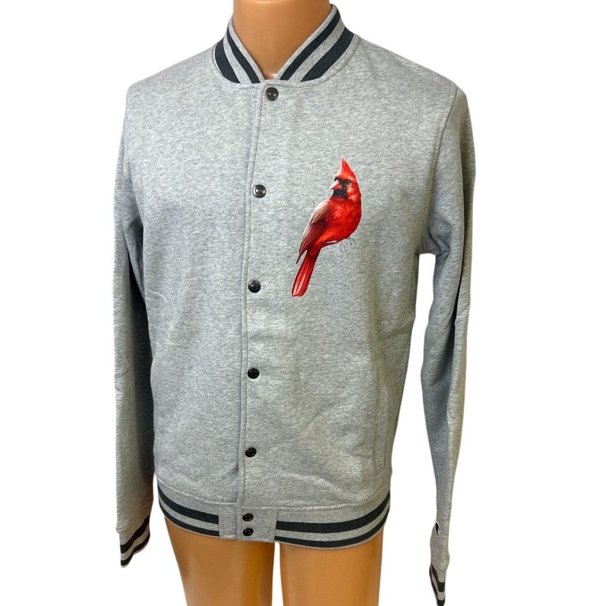 Champion New Champion Mens Small Hand Printed Cardinal Bomber Jacket Size US S / EU 44-46 / 1 - 1 Thumbnail