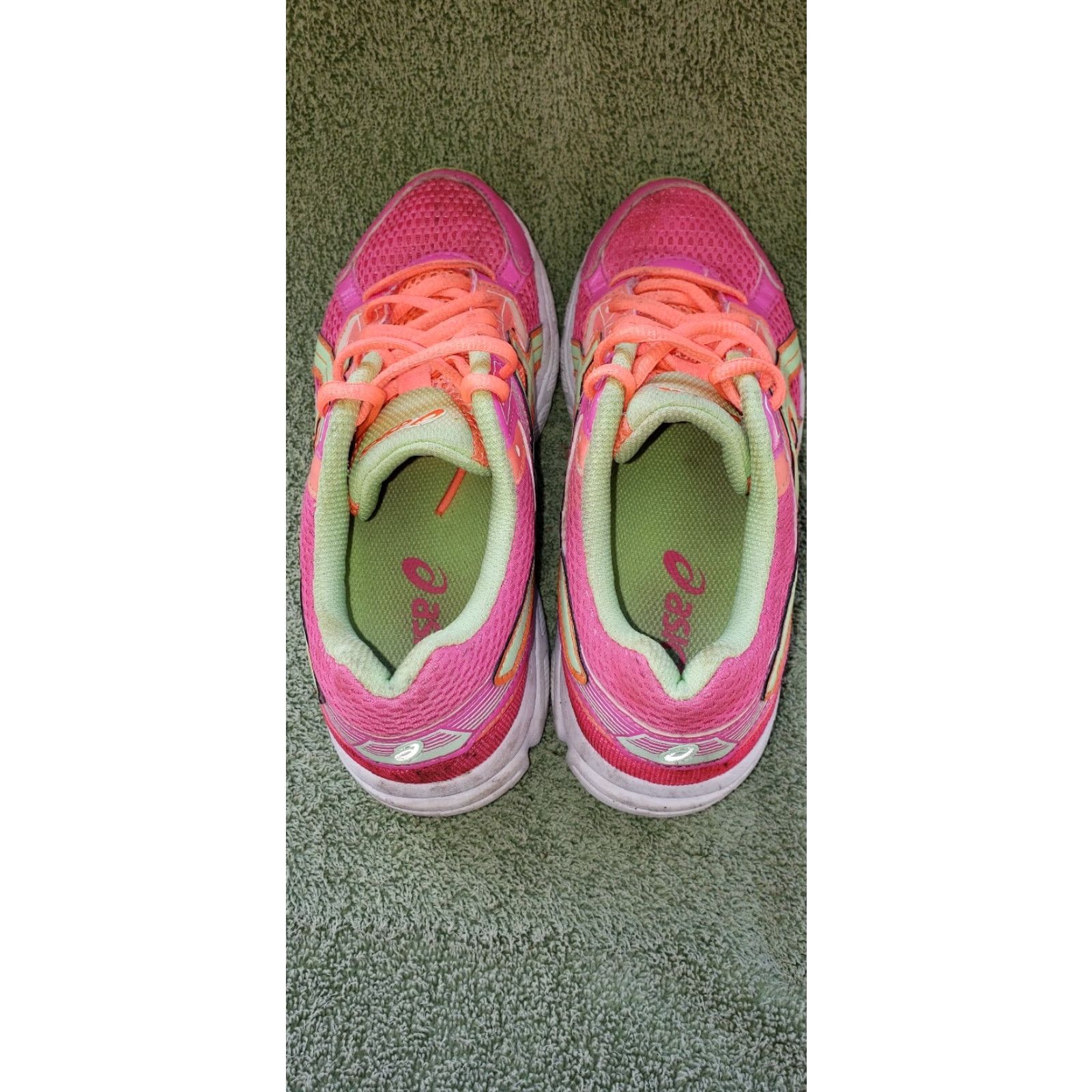 Asics VINTAGE ASICS Gel Contend 3 Women's 4M Pink Mint Green Running Exercise Walking Shoes C566N Mens Womens Girls Size US 4 / IT 34 - 7 Thumbnail