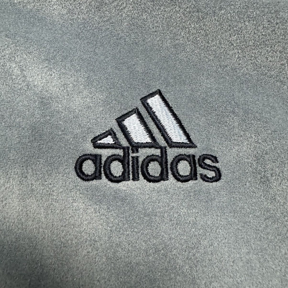 Adidas Vintage Y2K Adidas Rare Velour Grey Zip Up Track Jacket Size US S / EU 44-46 / 1 - 9 Thumbnail