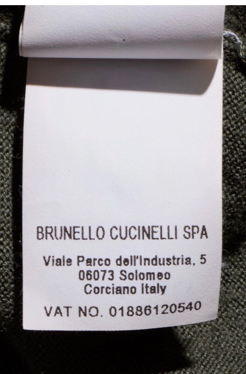 Brunello Cucinelli Brunello Cucinelli Men's Cashmere Blend Sweater M Green Size US M / EU 48-50 / 2 - 10 Thumbnail