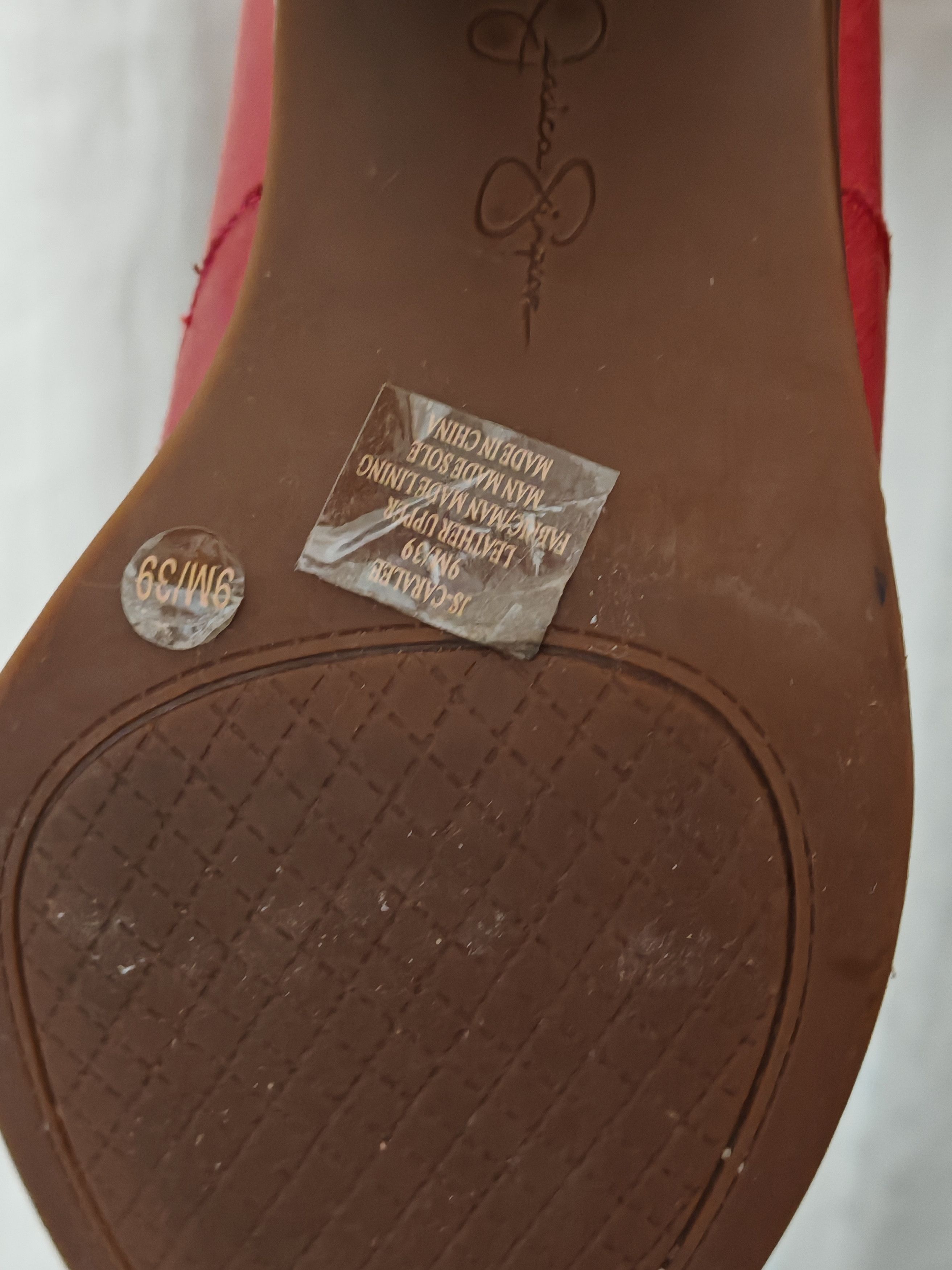 Genuine Leather × Jessica Simpson Jessica Simpson Caralee Women Leather Western Boot Red sz 9M Size US 11.5 / IT 41.5 - 7 Thumbnail