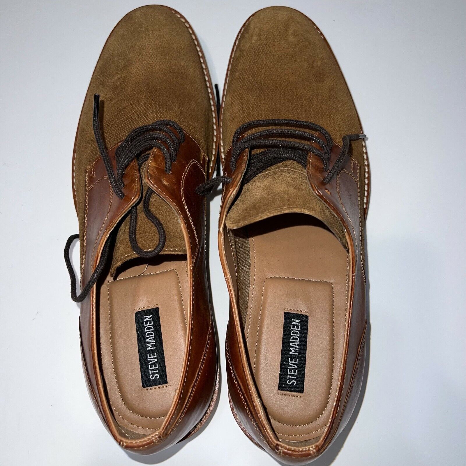 Steve Madden KAAN Steve Madden Mens Cognac Brown Oxford Shoes Sz 13 D NEW Size US 13 / EU 46 - 7 Thumbnail