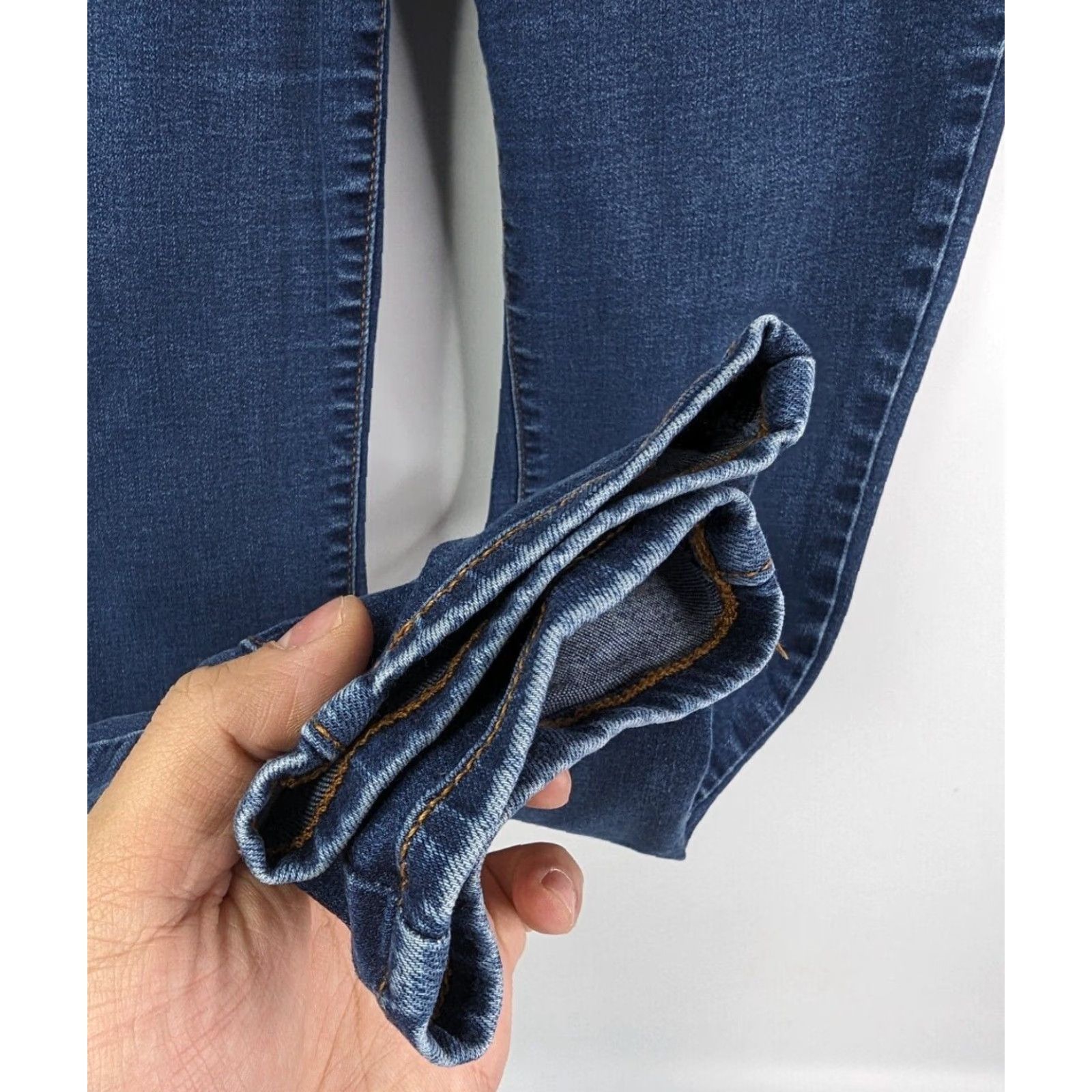 Old Navy Old Navy Rockstar Super Skinny Jeans - Dark Wash Stretch Women's 10 Jeans Size 32" / US 10 / IT 46 - 3 Thumbnail