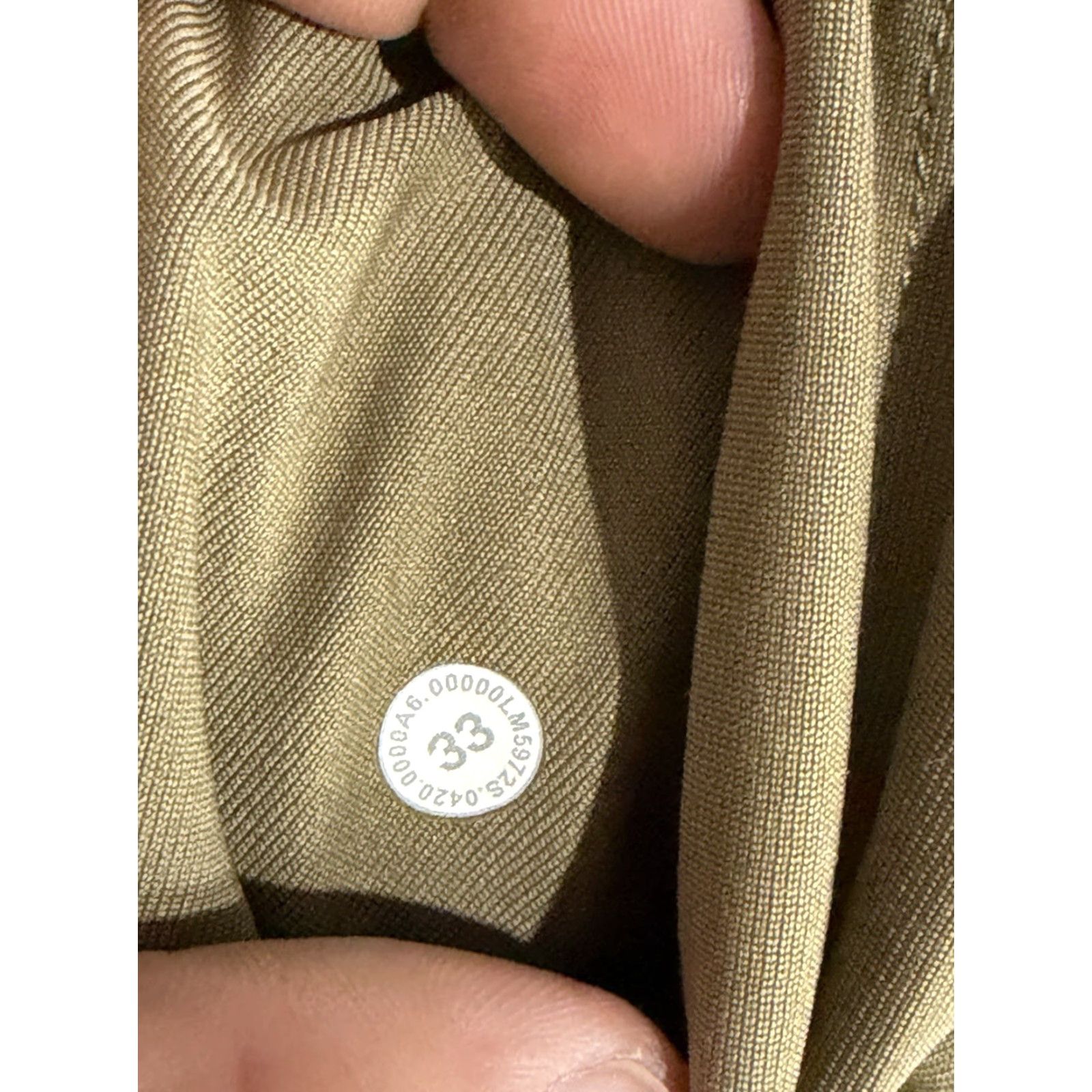 Lululemon Lululemon Pants Slim Fit Mens 33x28 Brown Polyester Blend Chino Flat Front 32-28 Inseam Slim Leg Casual Travel 90s? Size US 33 - 6 Thumbnail